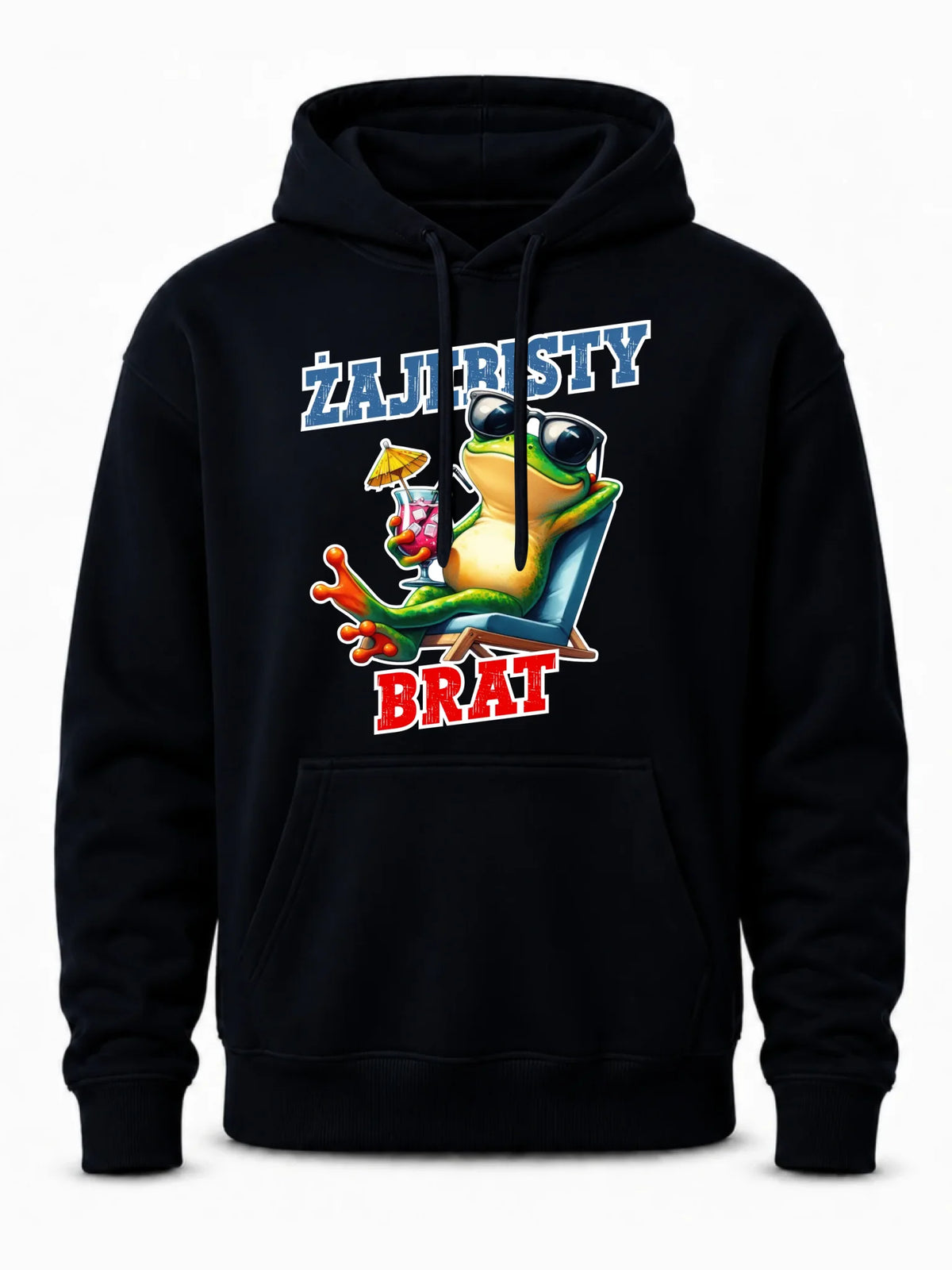 Bluza męska z kapturem dla brata - Żajebisty Brat DB01