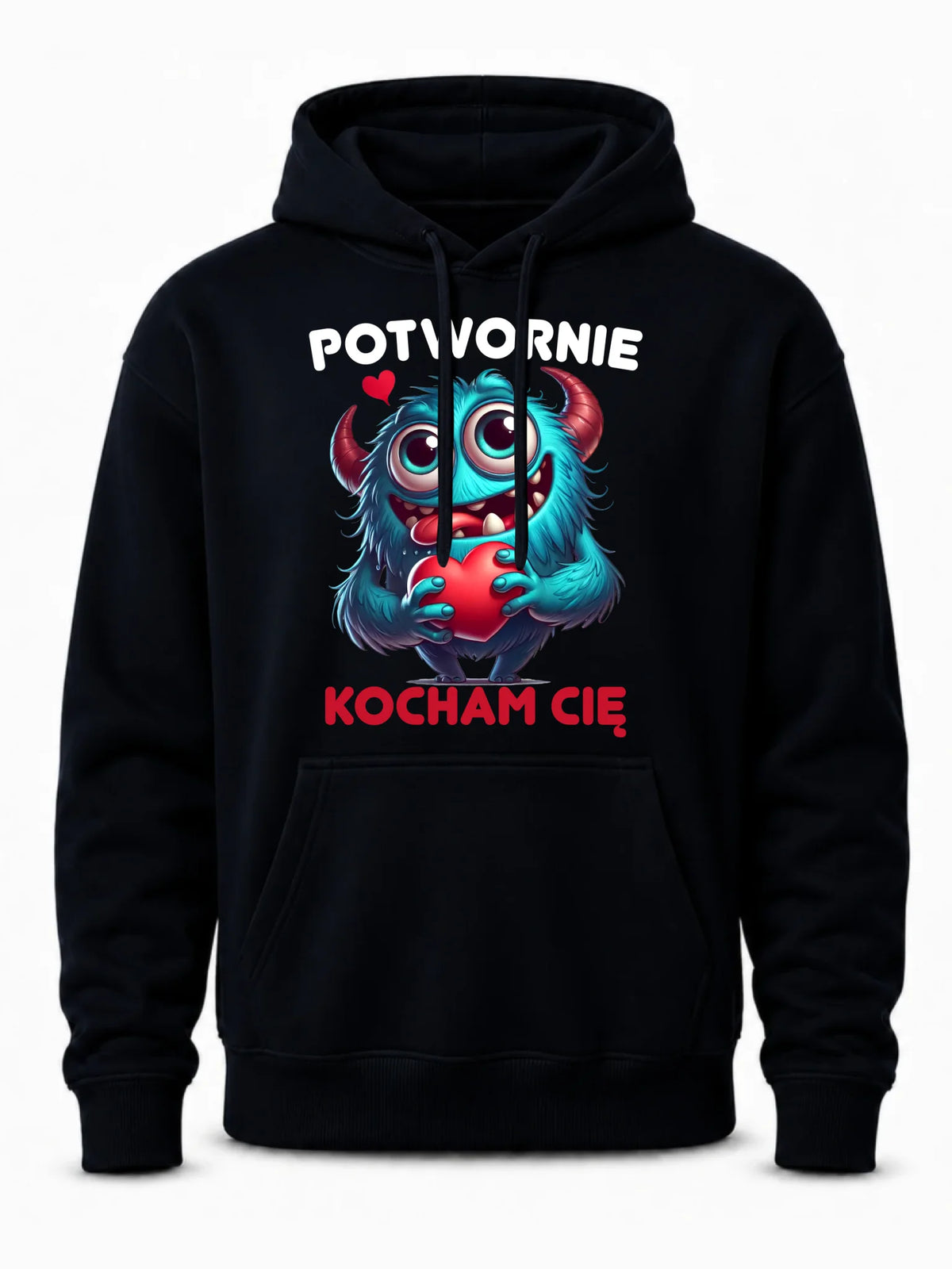 Bluza męska z kapturem - Potwornie Kocham Cię W45