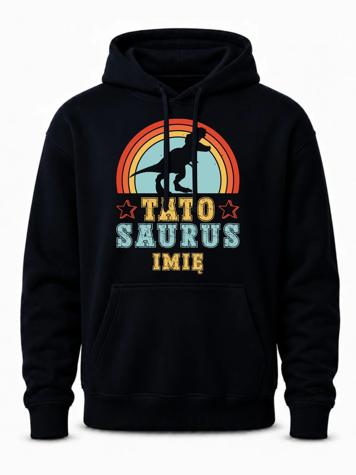 Bluza męska z kapturem dla taty - Tato Saurus - personalizowana DT03