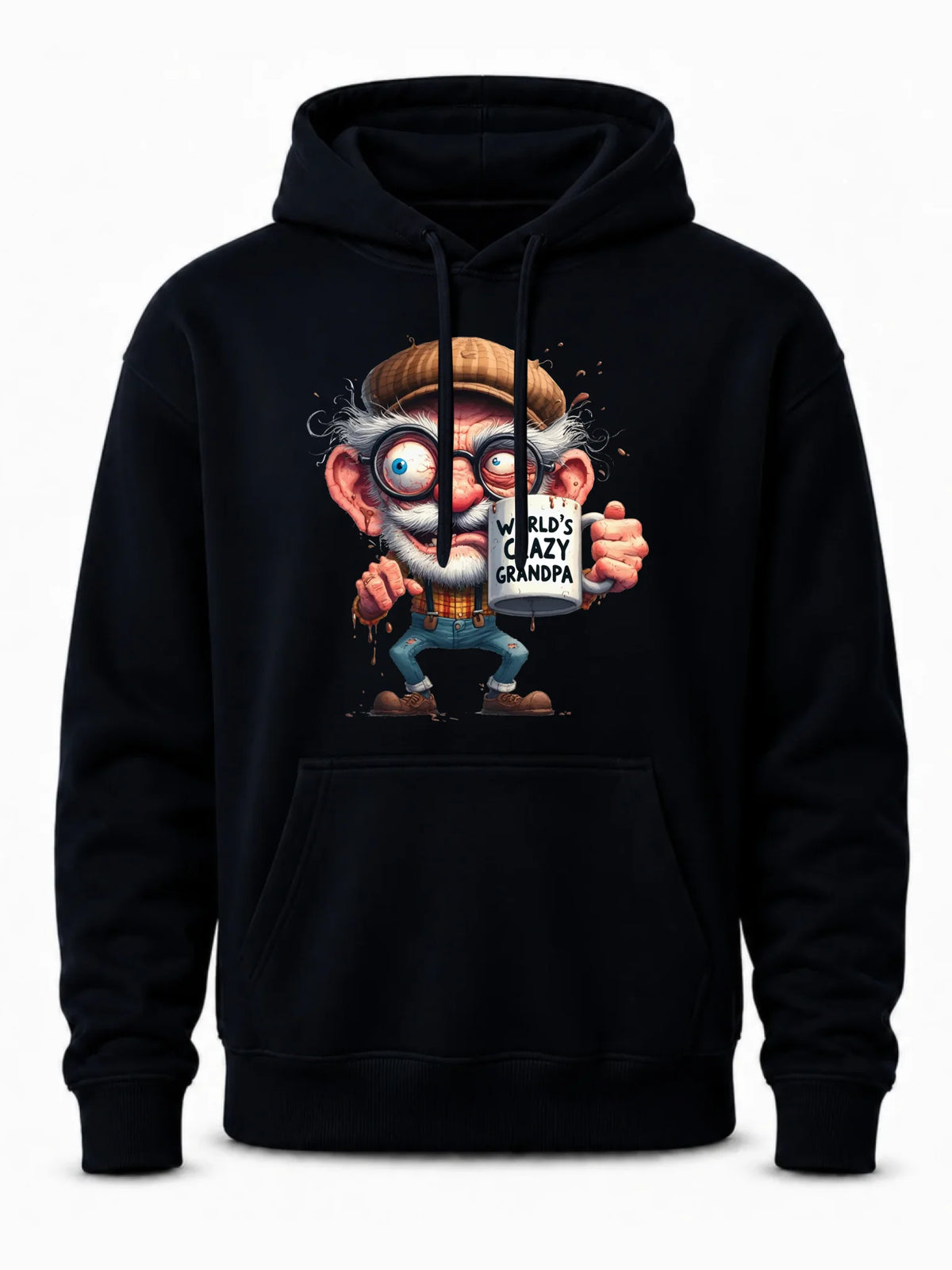 Bluza z kapturem dla dziadka - Crazy grandpa D38