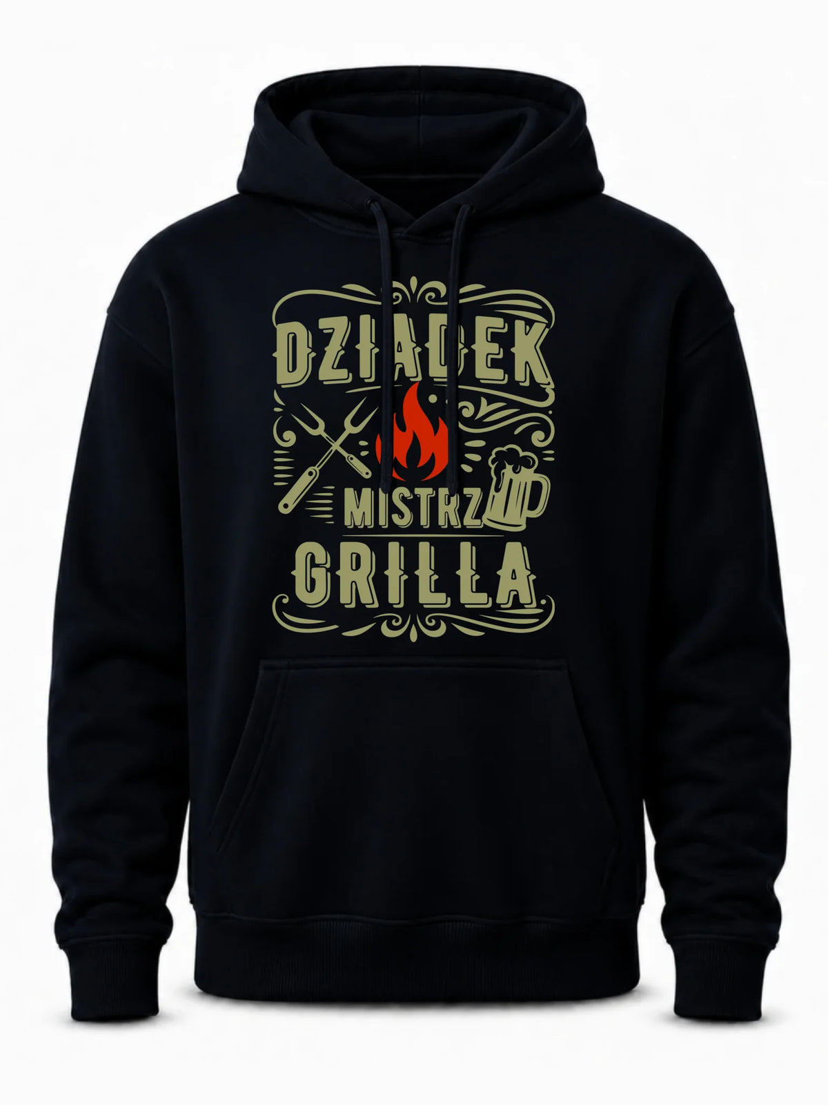 Bluza z kapturem dla dziadka - Dziadek mistrz grilla D33