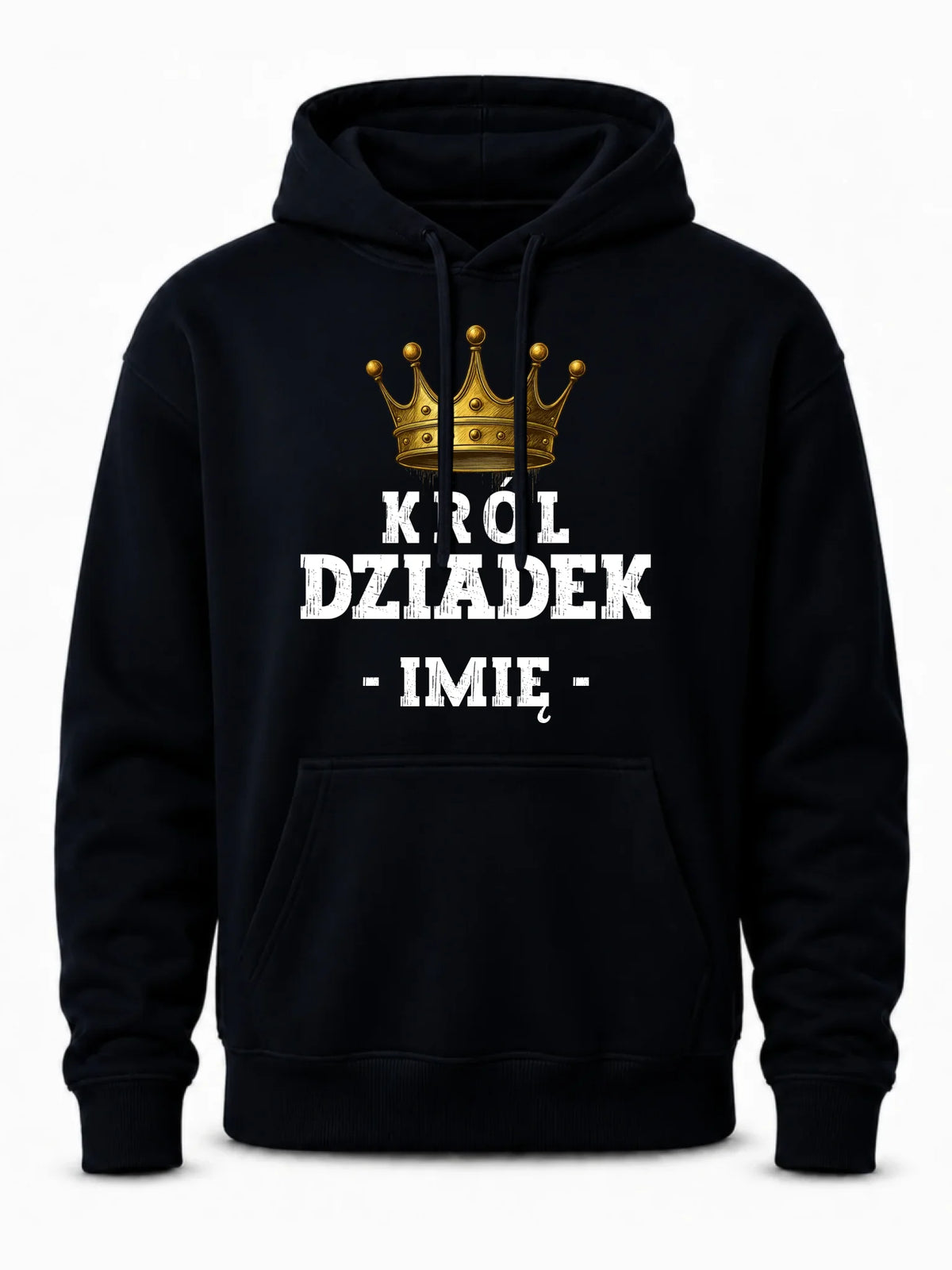 Bluza z kapturem dla dziadka - Król Dziadek - personalizowana D17