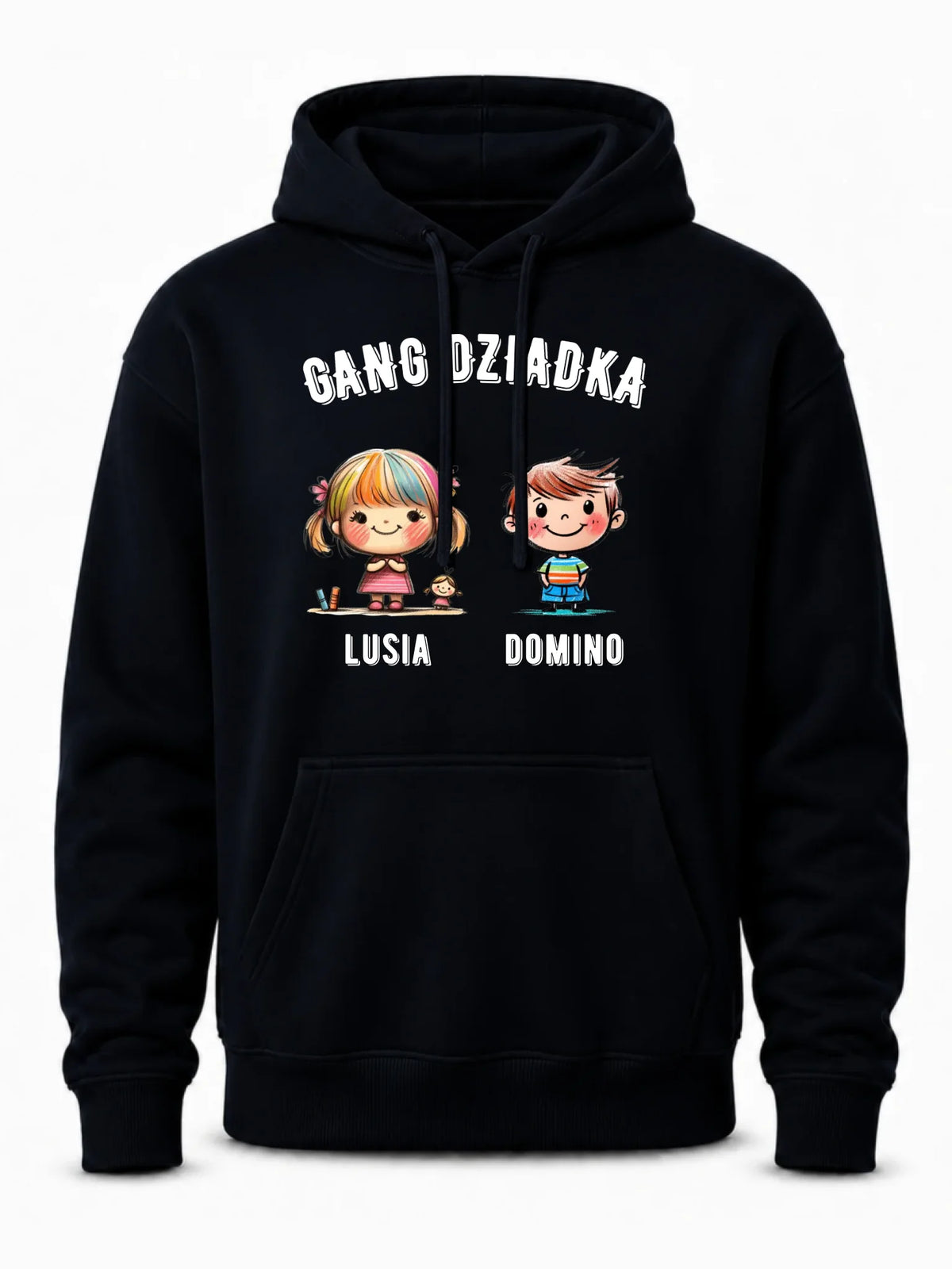 Bluza z kapturem dla dziadka - Gang Dziadka imiona wnuków 2-6 - personalizowana D18