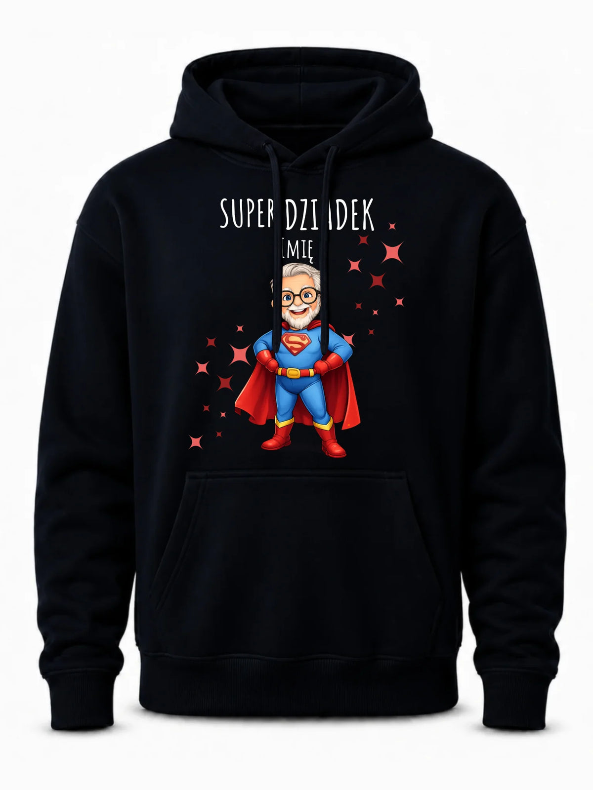 Bluza z kapturem dla dziadka - Super Dziadek - personalizowana D02