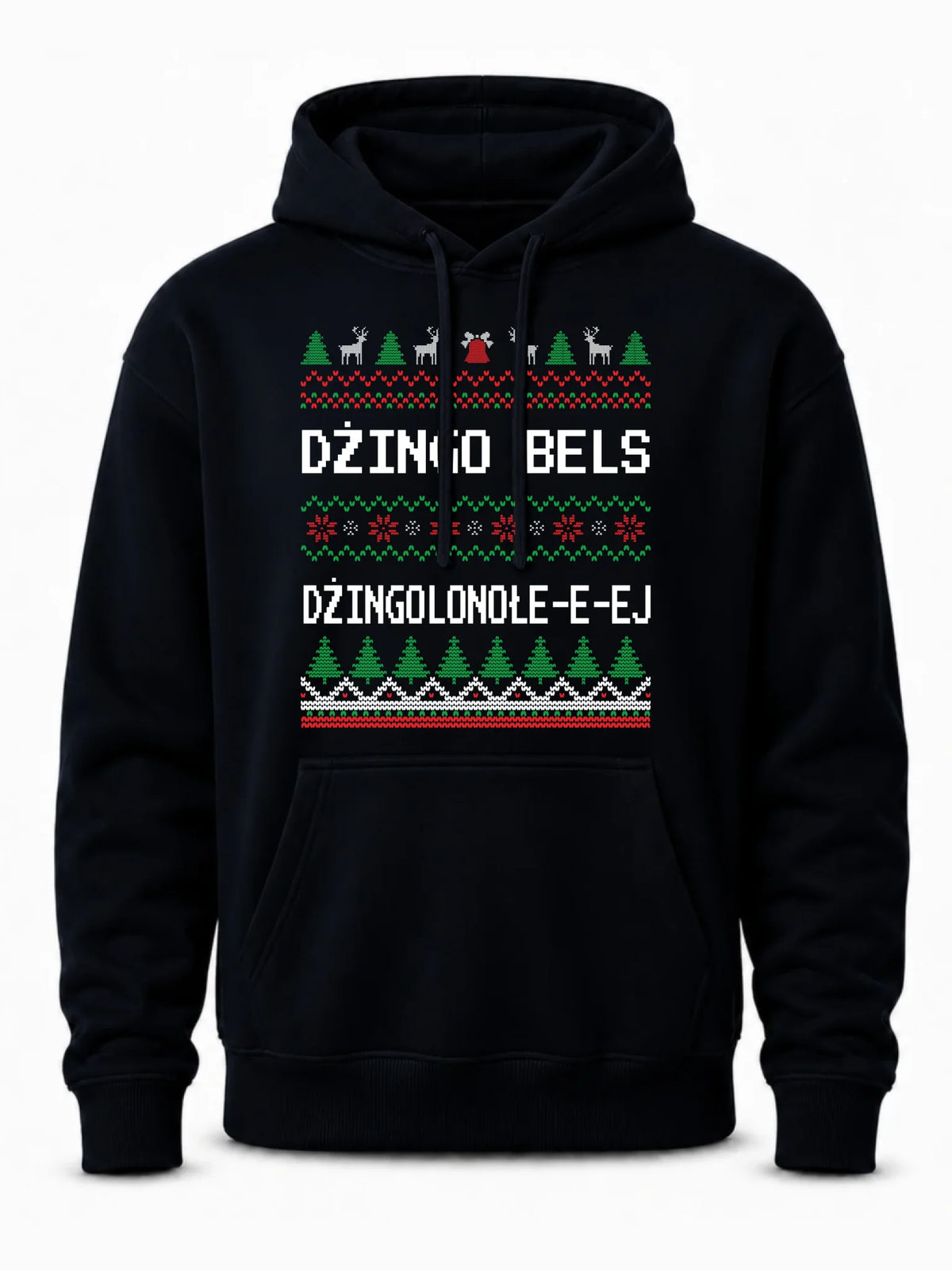 Bluza męska z kapturem świąteczna - prezent na Święta - Dżingo bels BN11