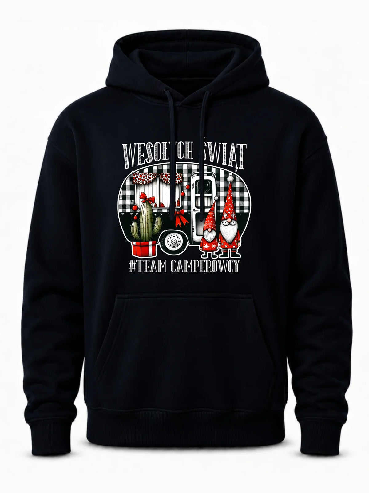 Bluza męska z kapturem świąteczna - Wesołych Świąt Team Camperowcy BN44