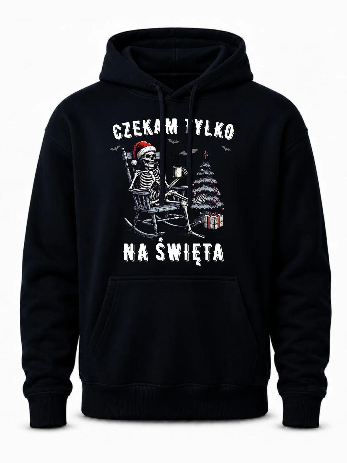 Bluza męska z kapturem świąteczna - Czekam tylko na święta BN56