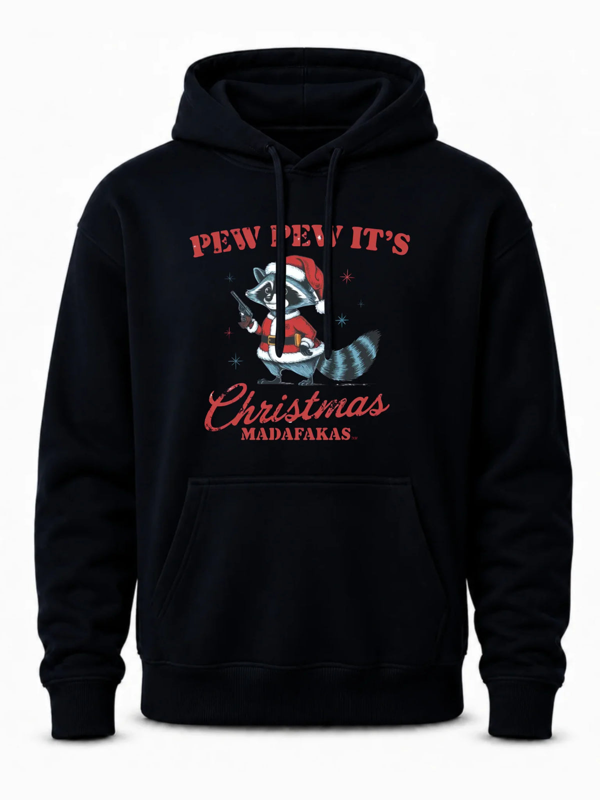 Bluza męska z kapturem świąteczna - Pew pew it's Christmas BN60