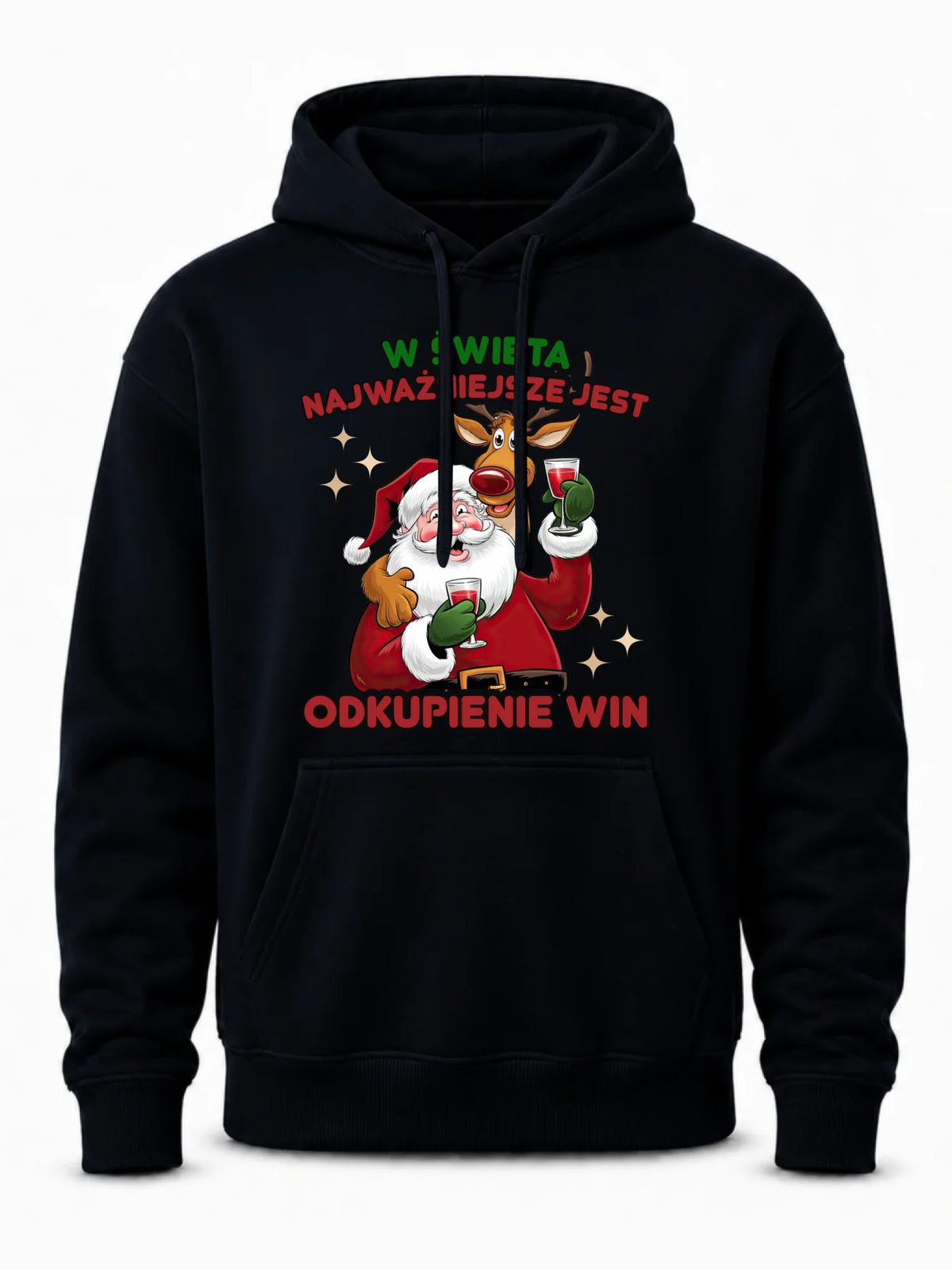 Bluza męska z kapturem świąteczna - W święta najważniejsze jest odkupienie win BN73
