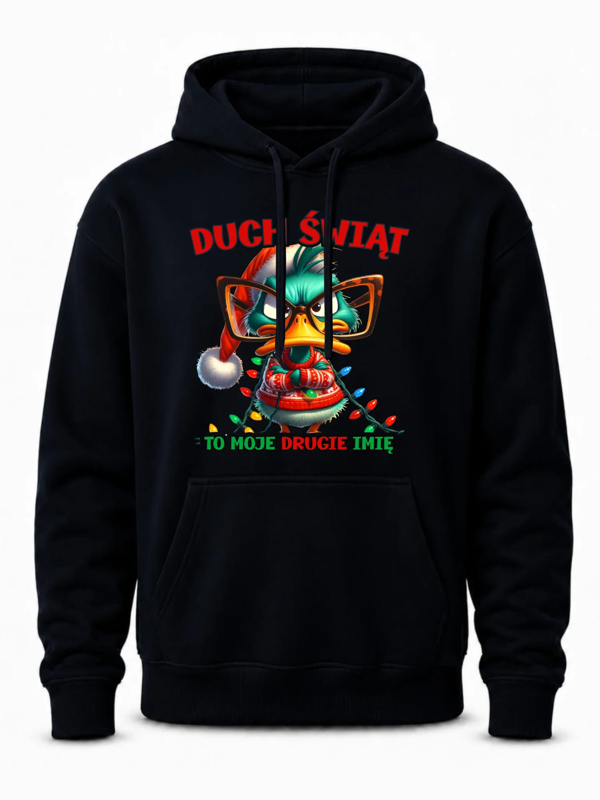 Bluza męska z kapturem świąteczna - Duch Świąt to moje drugie imię BN76