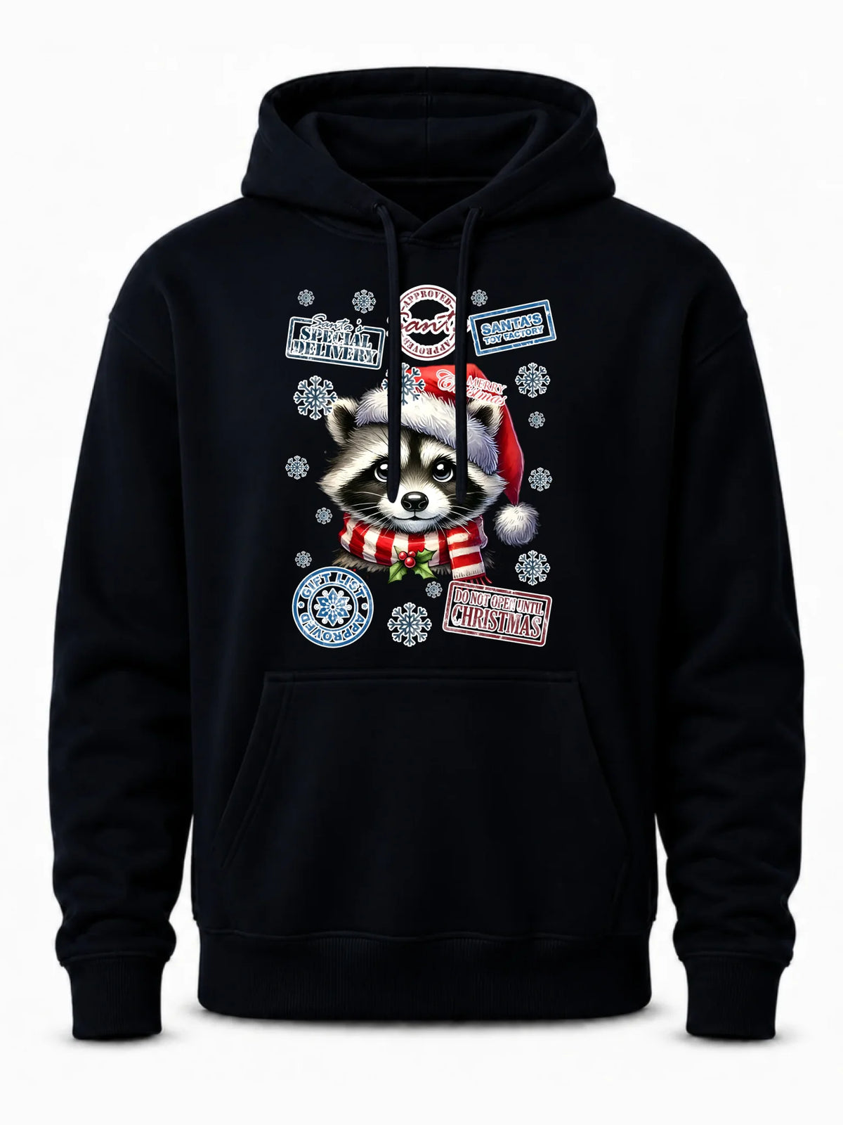 Bluza męska z kapturem świąteczna - Szop - Przesyłka od Mikołaja BN104