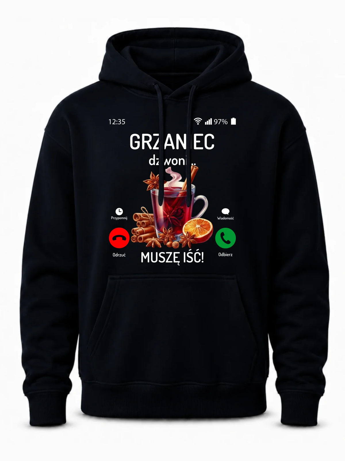 Bluza męska świąteczna - Grzaniec dzwoni, muszę iść BN127