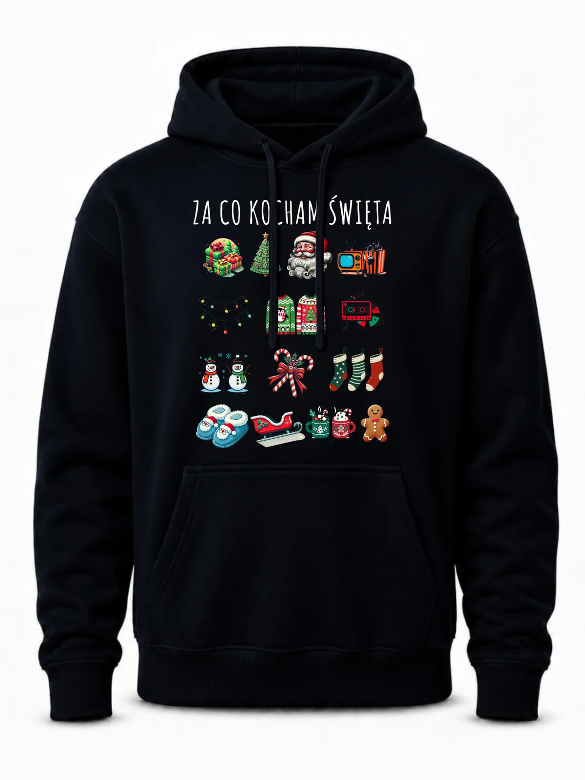 Bluza męska z kapturem świąteczna - Za co kocham święta BN130