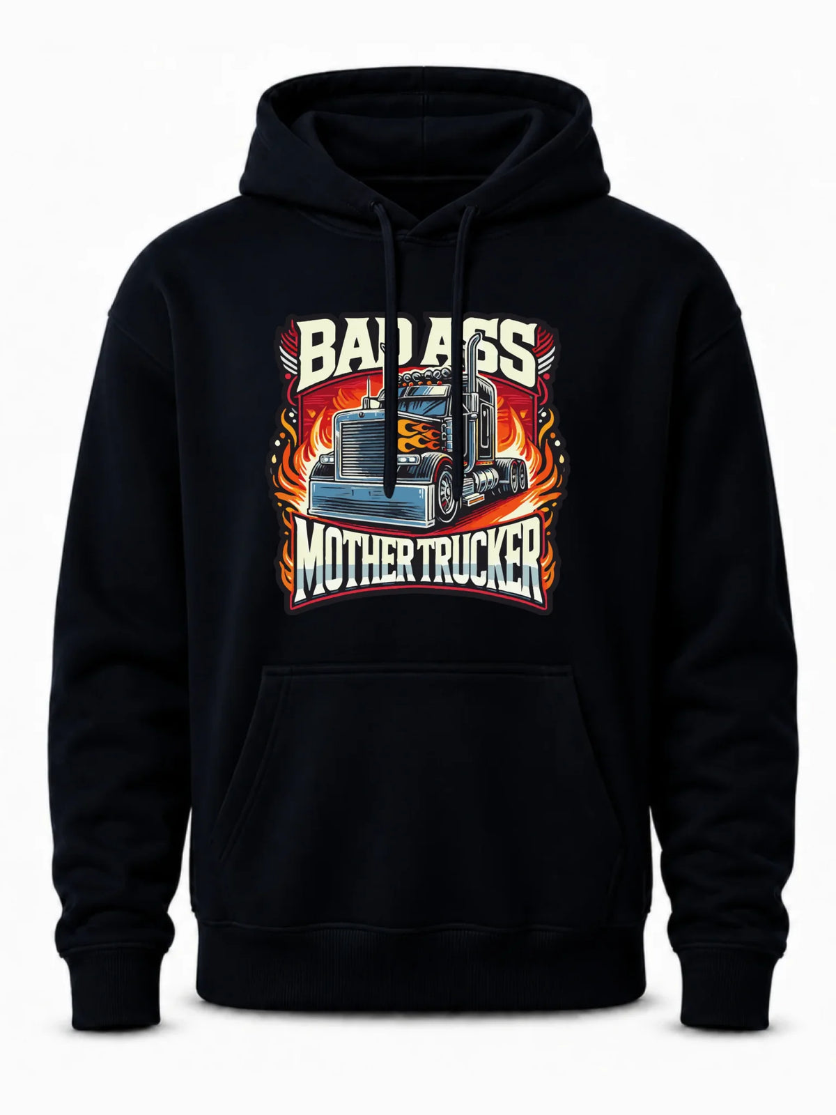 Bluza męska z kapturem dla kierowcy tira - Badass Mother Trucker ZKT04