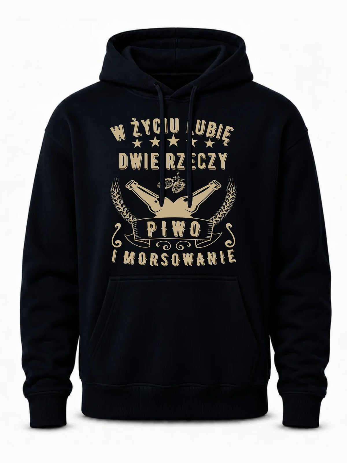 Bluza męska z kapturem - prezent dla morsa - Piwo i morsowanie - Mors HM09