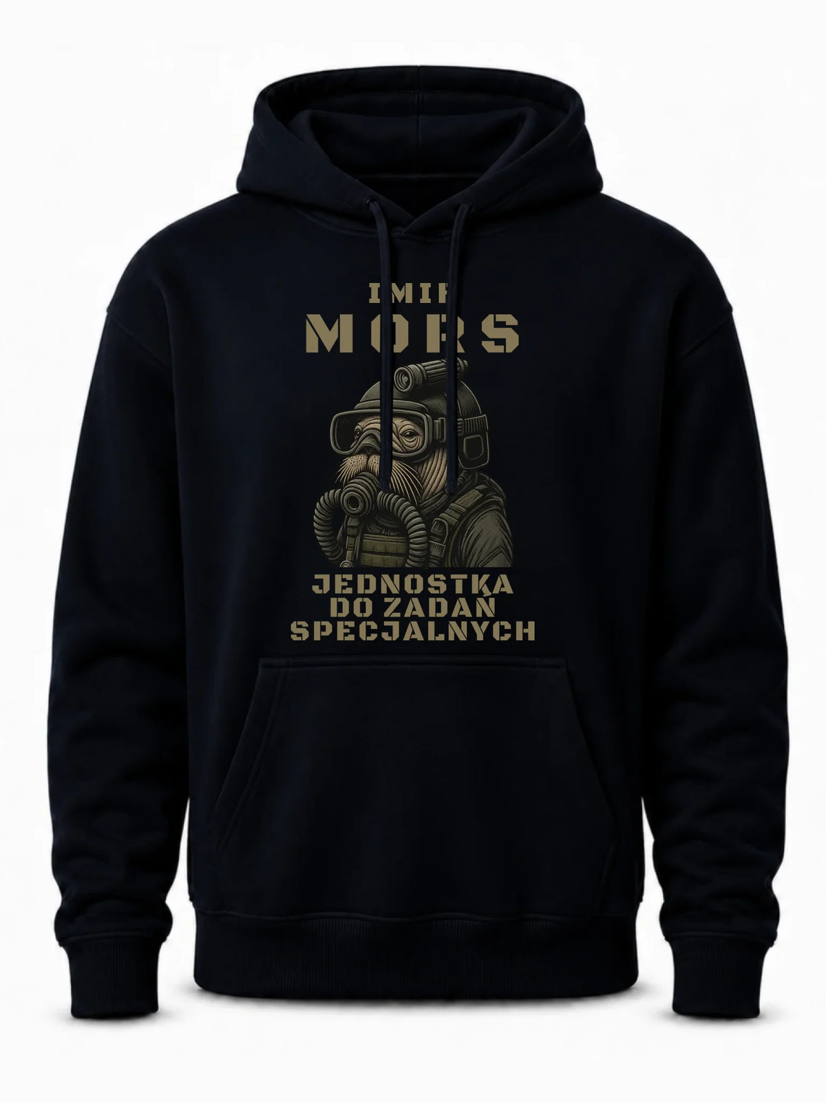 Bluza męska z kapturem - prezent dla morsa - Mors do zadań specjalnych - personalizowana HM07