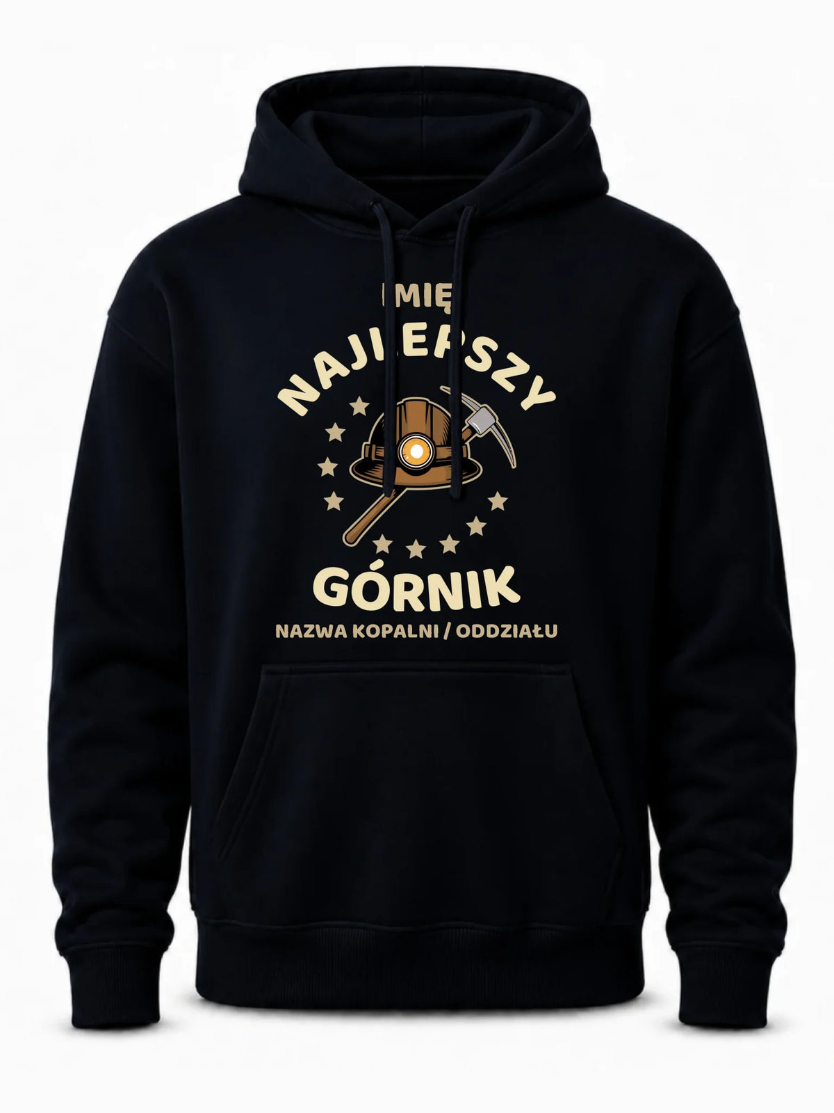 Bluza męska z kapturem - prezent dla górnika - Najlepszy górnik - personalizowana G23