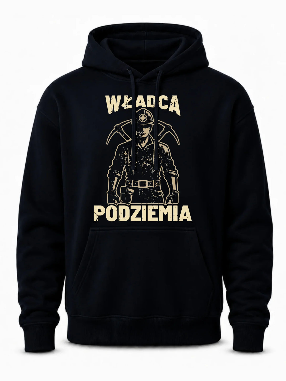 Bluza męska z kapturem - prezent dla górnika - Władca podziemia G25