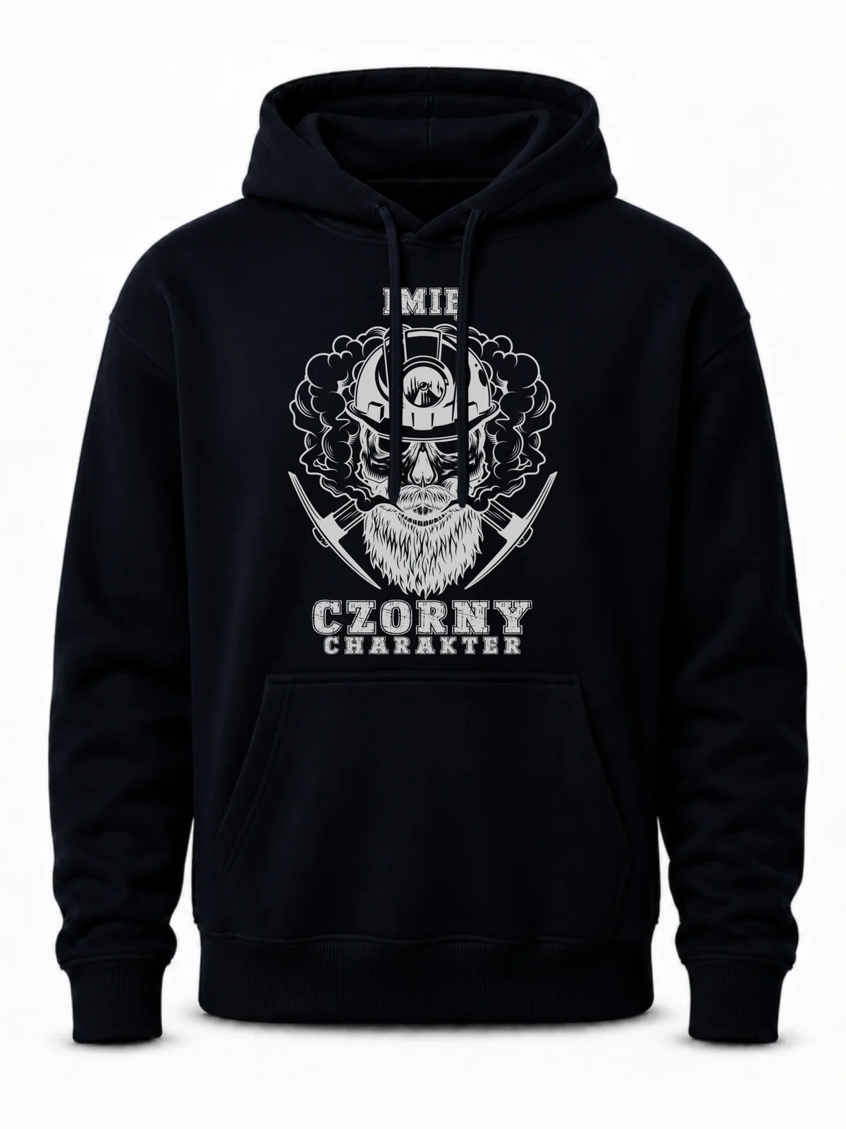 Bluza męska z kapturem - prezent dla górnika - Czorny charakter - personalizowana G06
