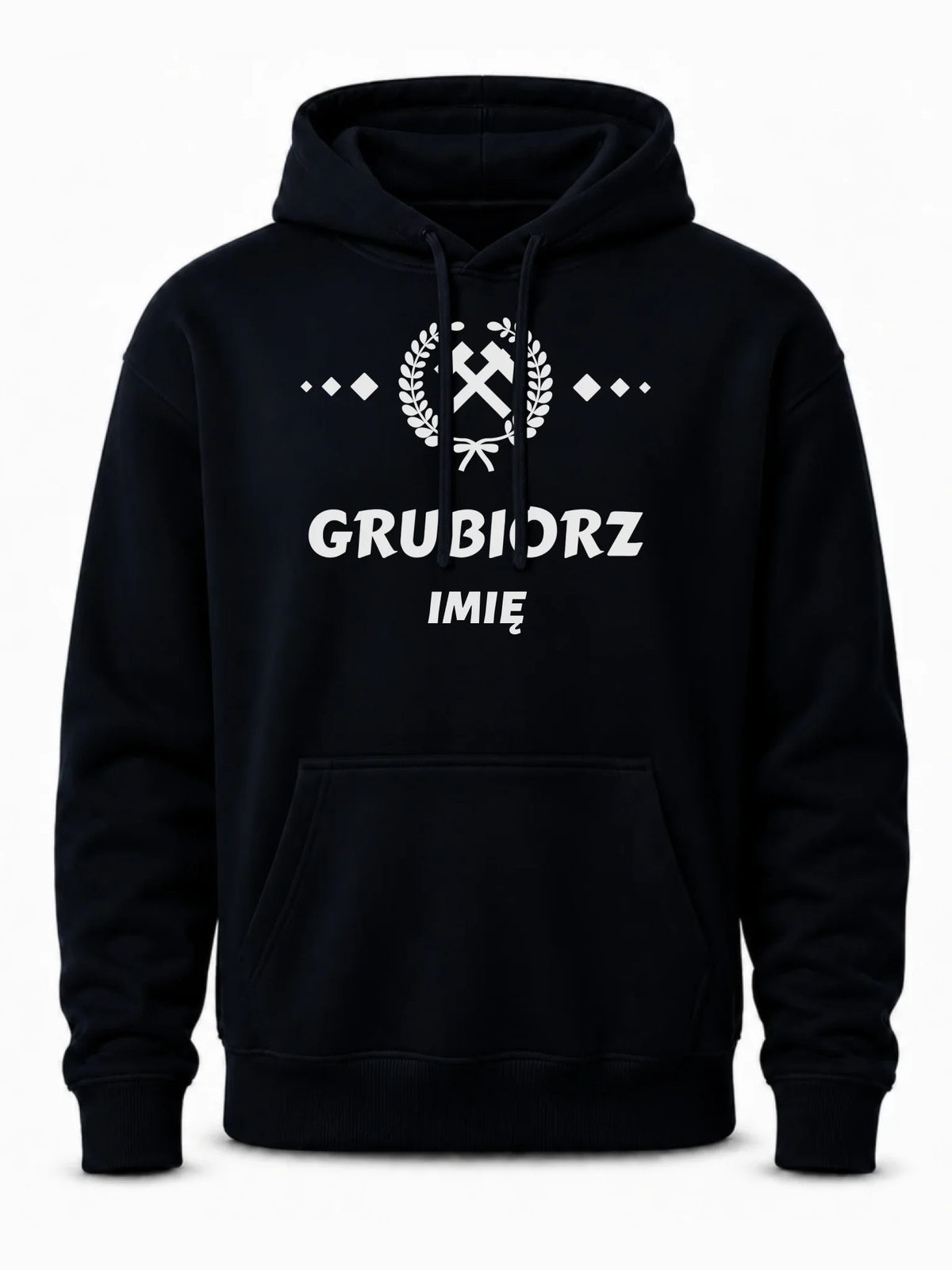 Bluza męska z kapturem - prezent dla górnika - Grubiorz - personalizowana G03