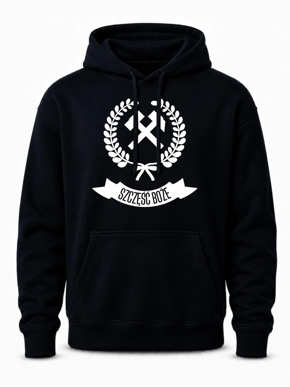 Bluza męska z kapturem - prezent dla górnika - Szczęść Boże G02