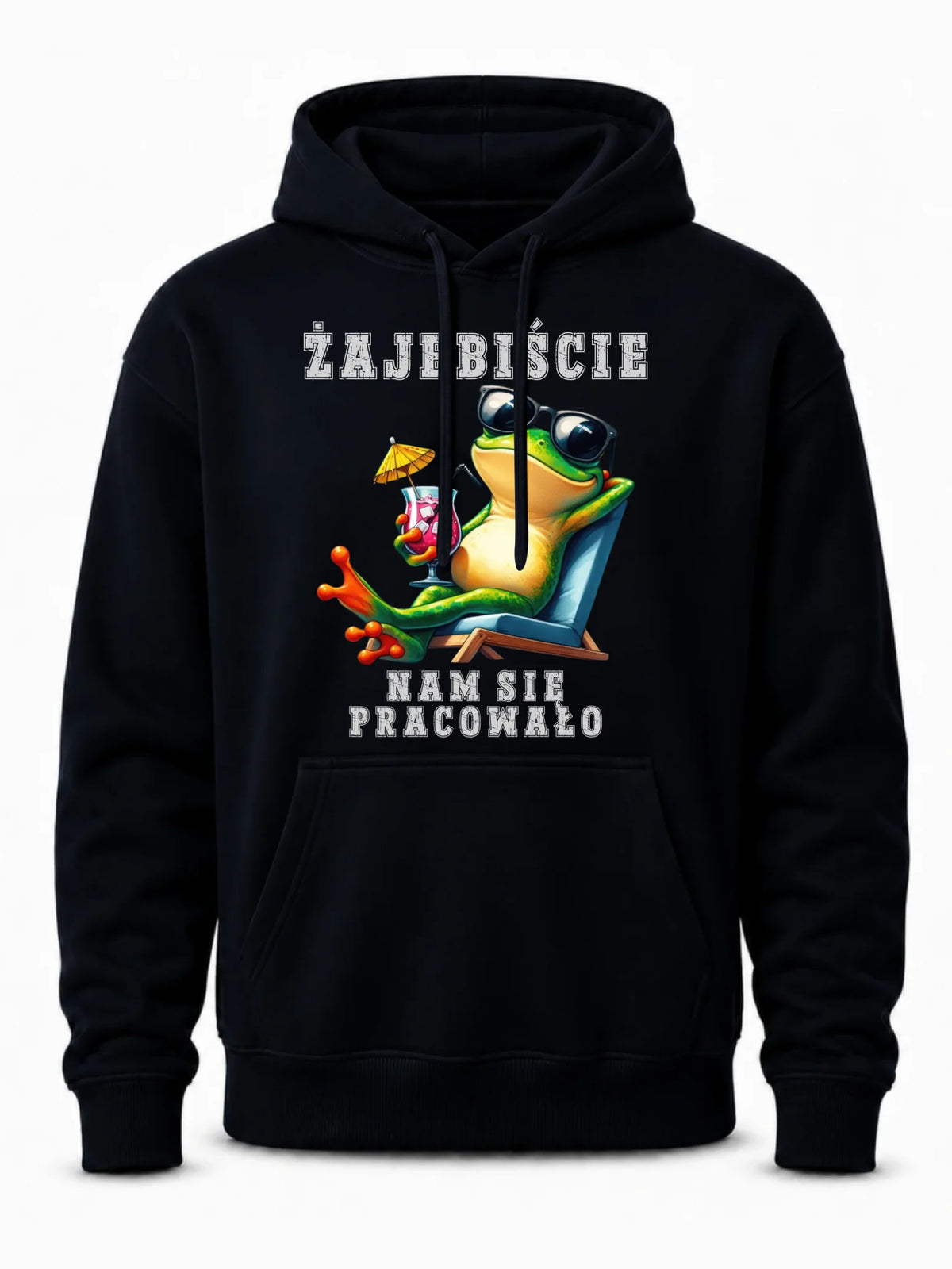 Bluza męska z kapturem na odejście z pracy - Żajebiście nam się pracowało OP09