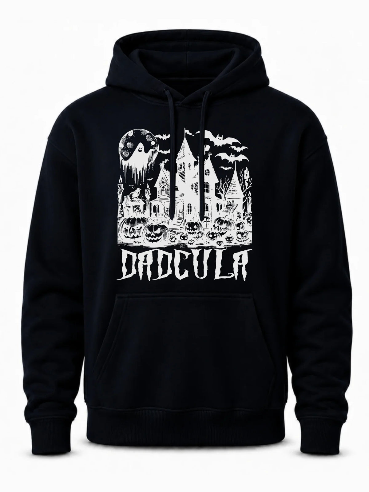 Bluza męska z kapturem na Halloween dla taty -  Upiorny dom - Dadcula HL19