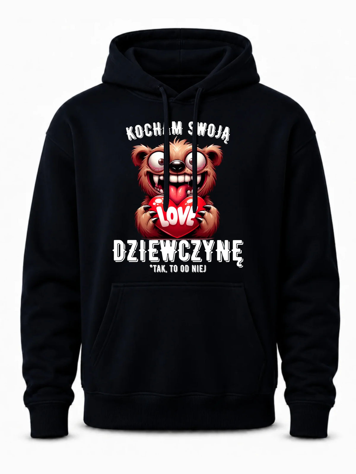 Bluza męska z kapturem dla chłopaka - Kocham swoją dziewczynę W30