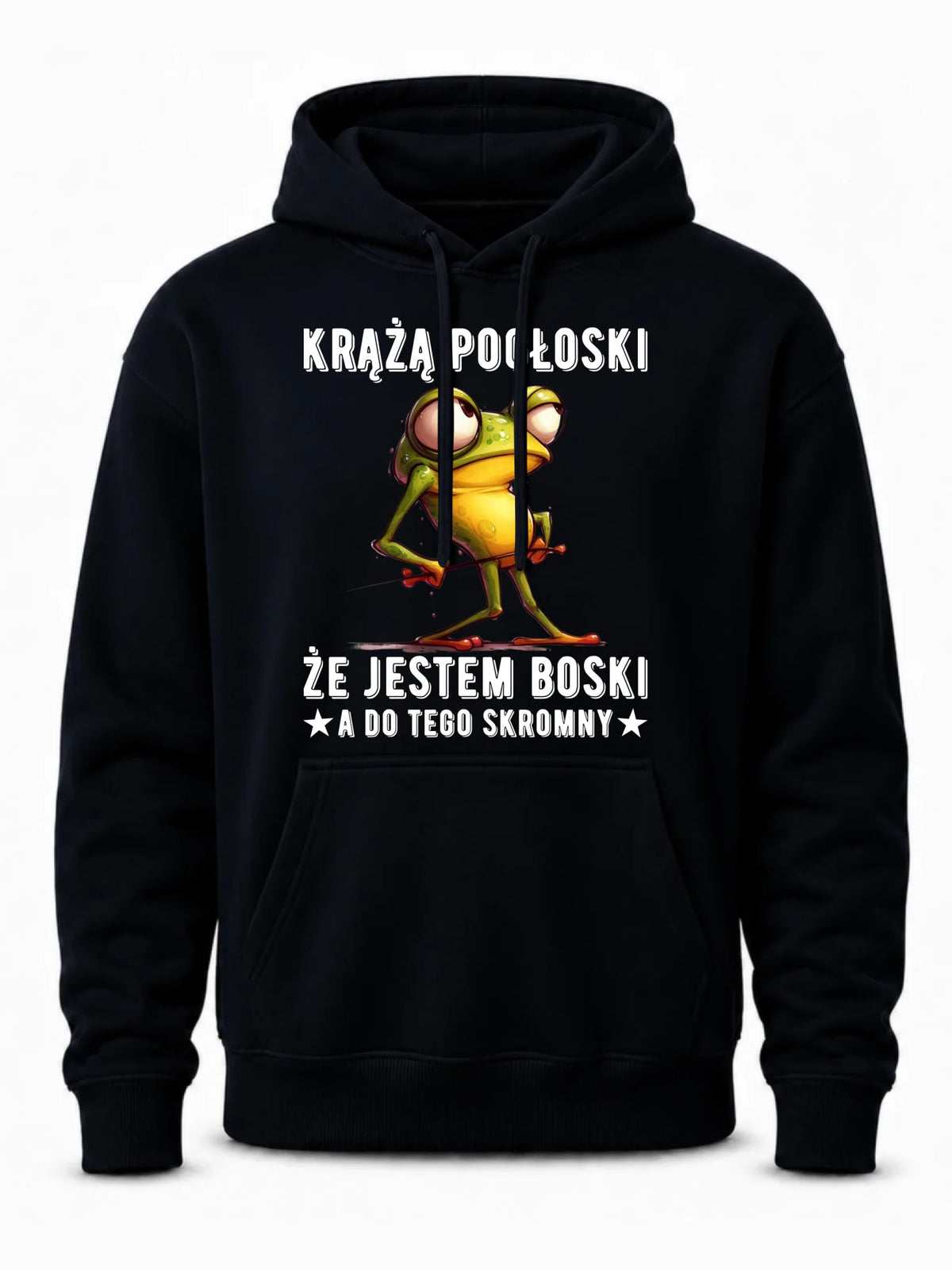 Bluza męska z kapturem - prezent dla chłopaka - Jestem boski DCH15