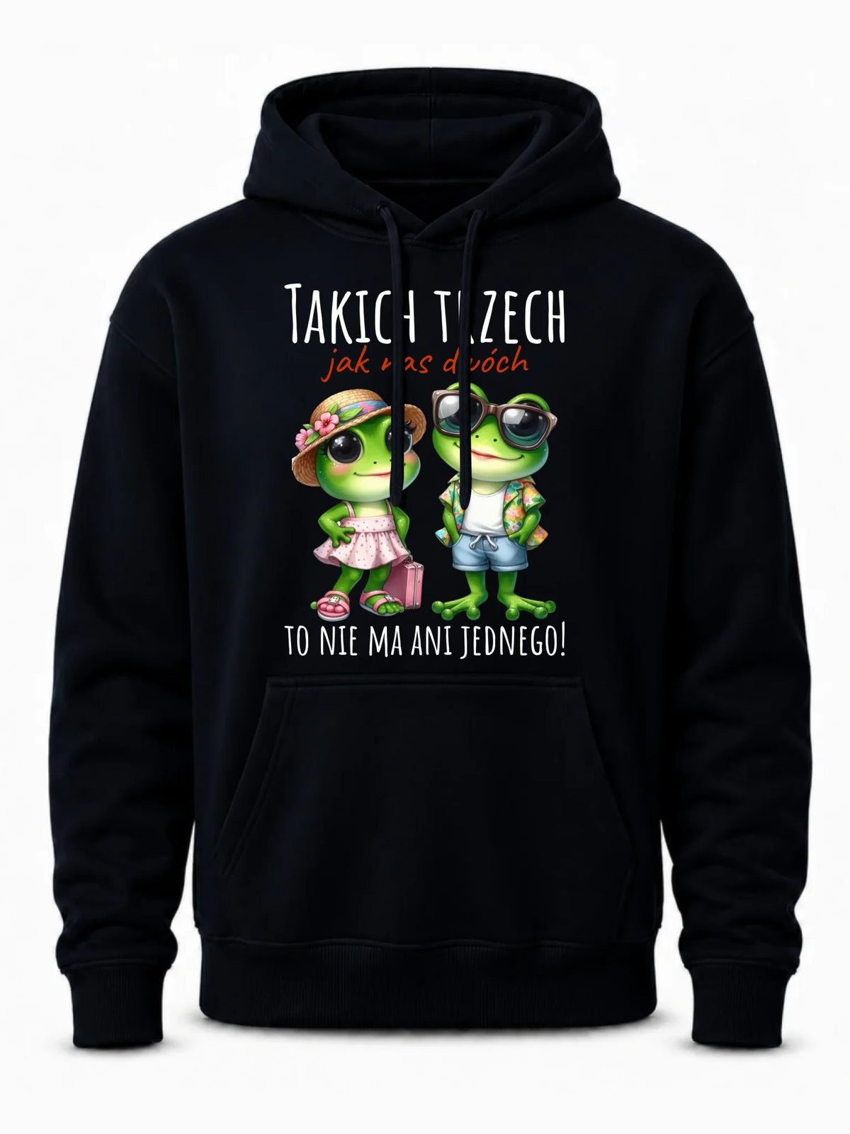 Bluza męska z kapturem - Żabki Takich trzech jak nas dwóch DCH11