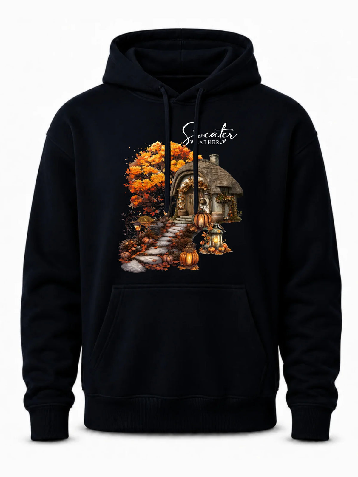 Bluza męska z kapturem jesienna - Sweater weather JS15
