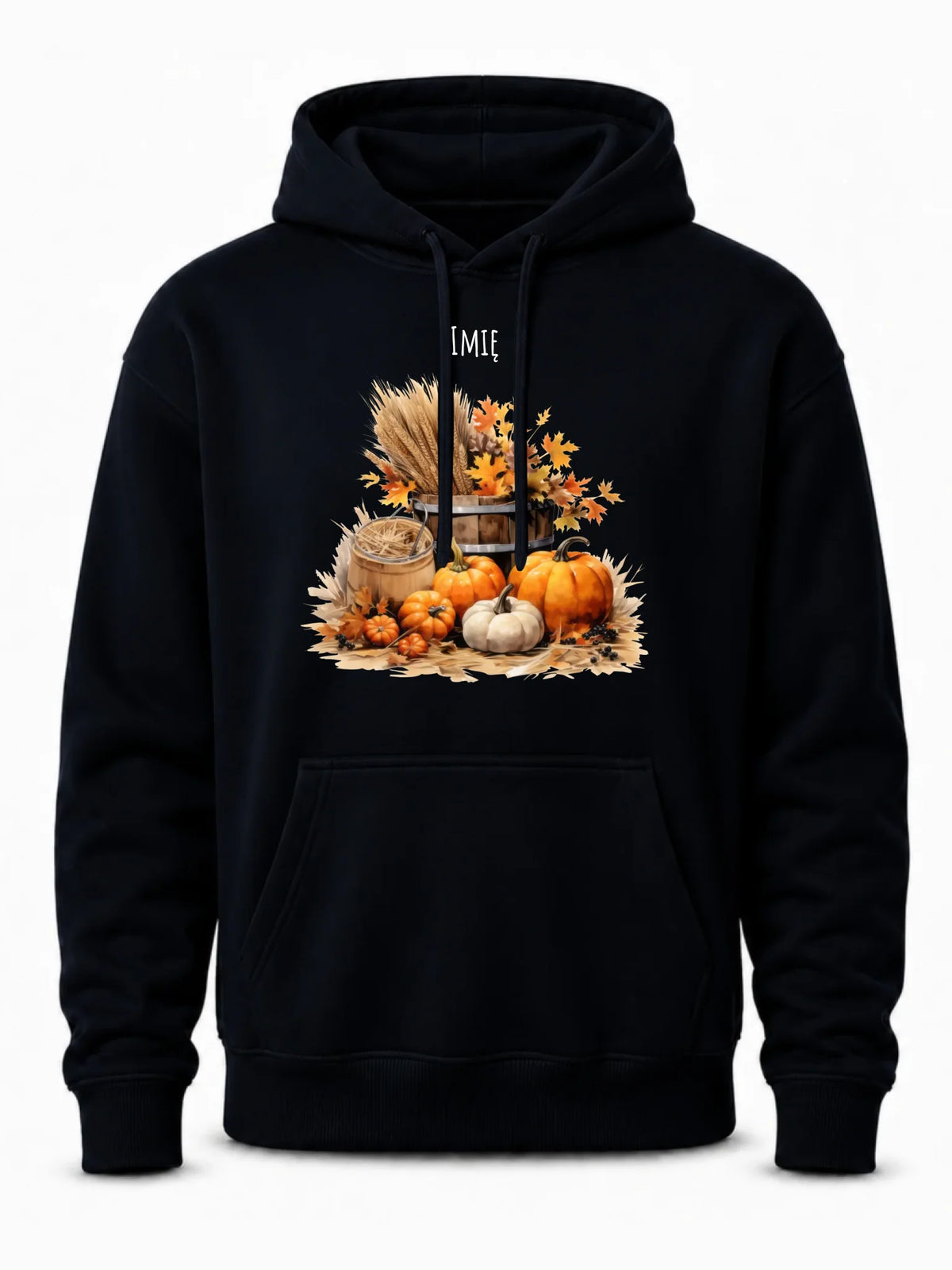 Bluza męska z kapturem na jesień - Harvest vibes - personalizowana JS09