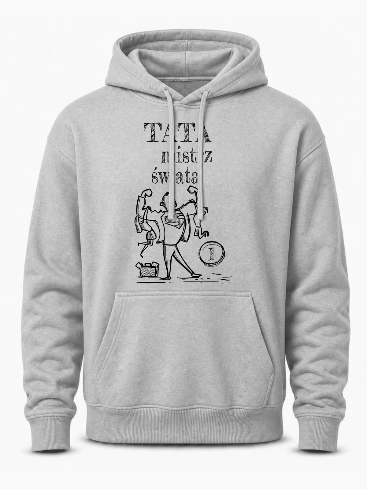 Bluza z kapturem dla taty - Tata Mistrz Świata DT36