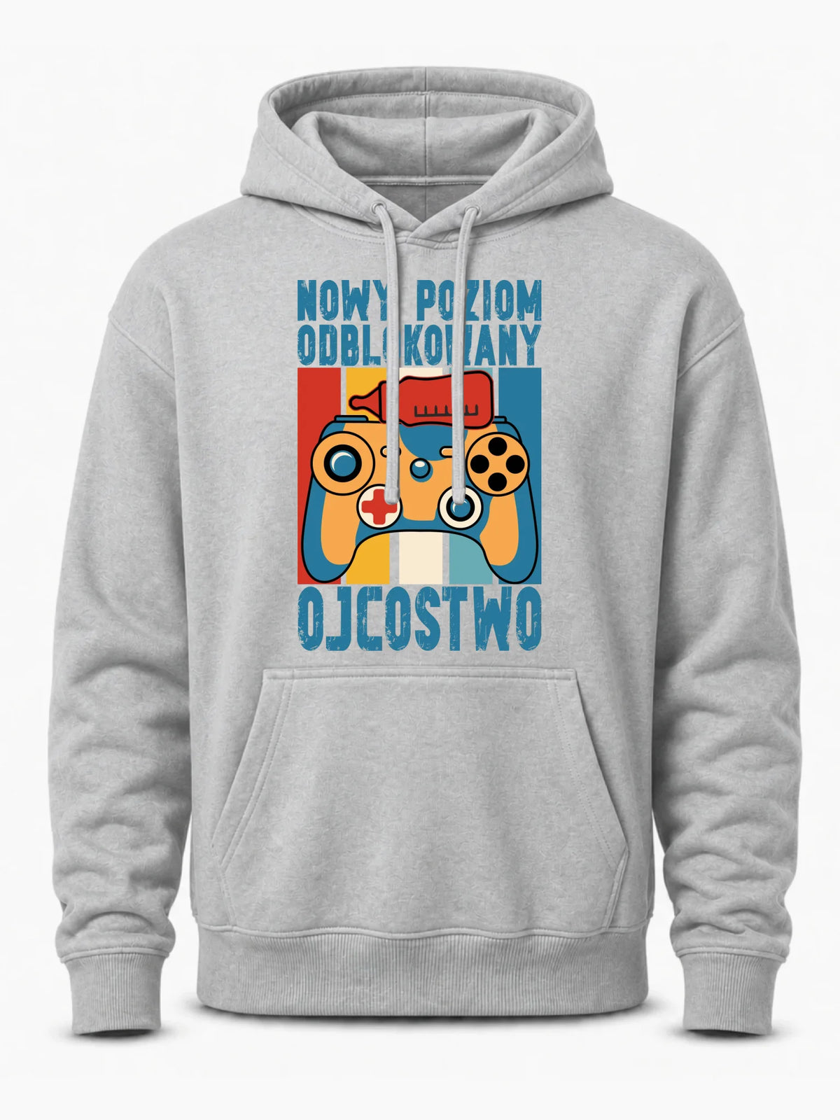 Bluza z kapturem dla młodego taty gamera - Nowy poziom odblokowany DT24