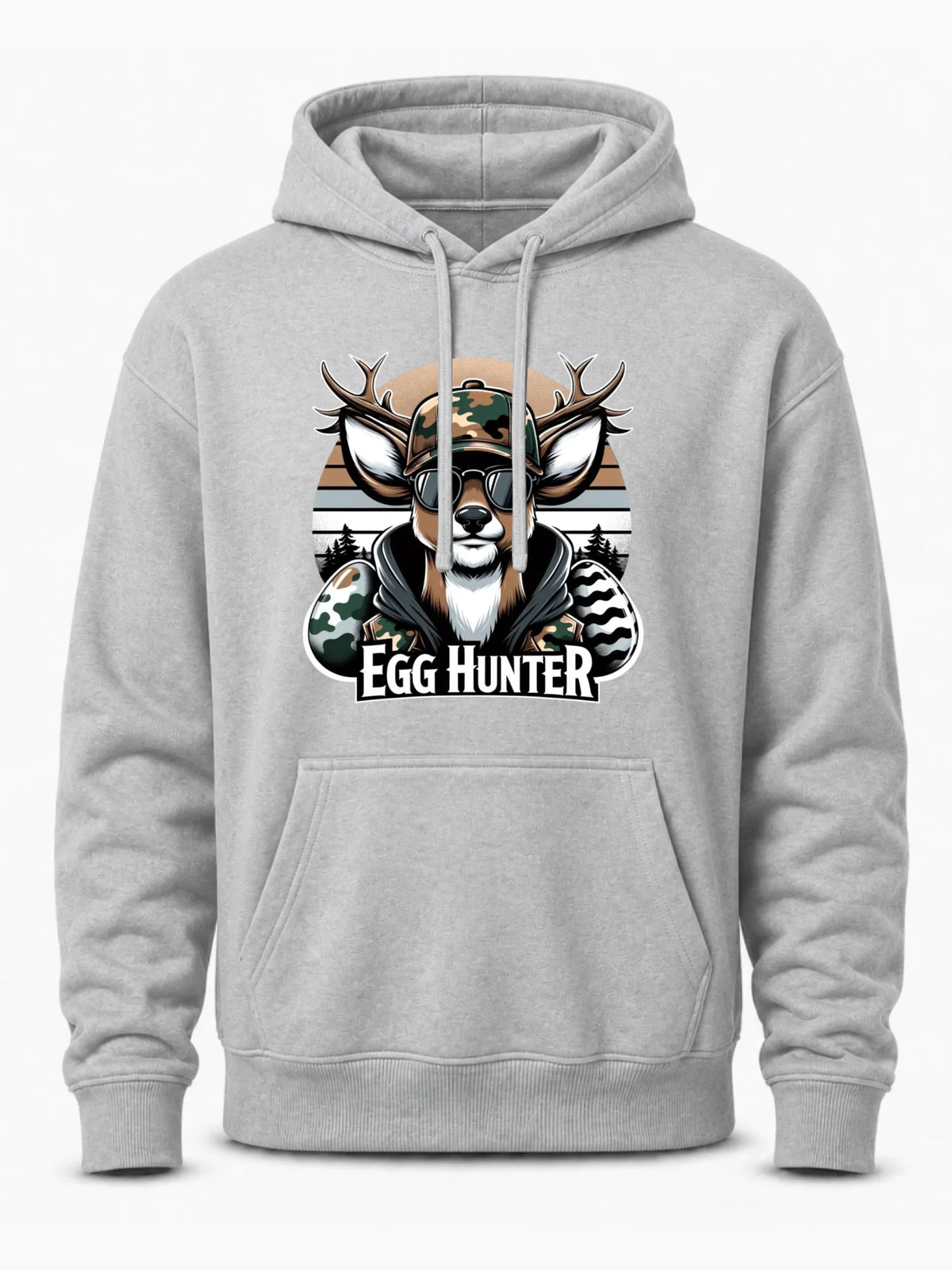 Bluza męska z kapturem wielkanocna - Jeleń Survival Egg hunter WN19