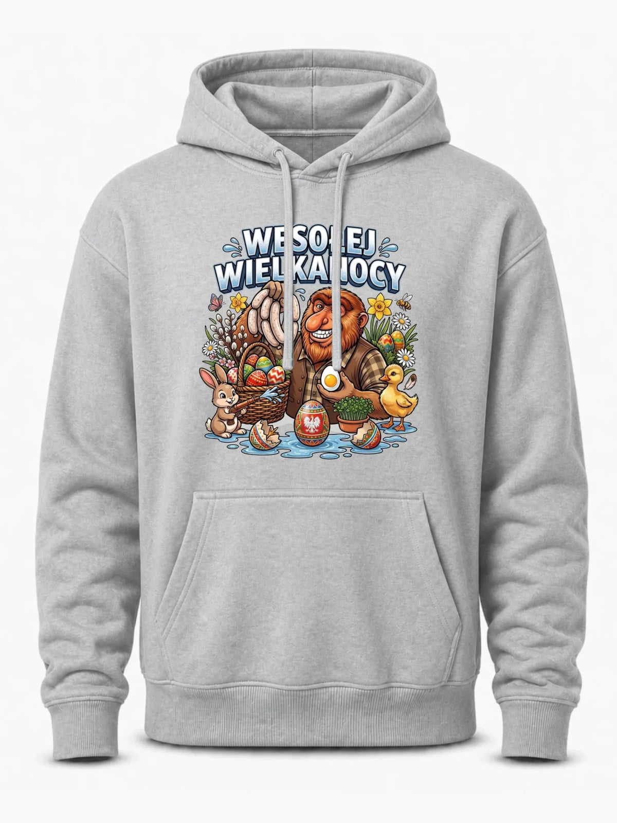 Bluza męska z kapturem wielkanocna - Janusz Nosacz - Wesołej Wielkanocy WN21