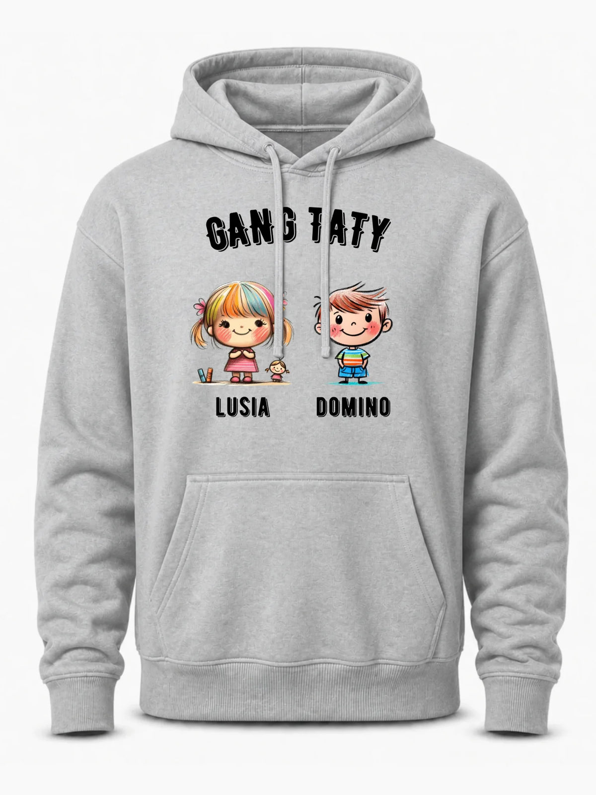 Bluza z kapturem dla taty z imionami dzieci - Gang taty - personalizowana DT09