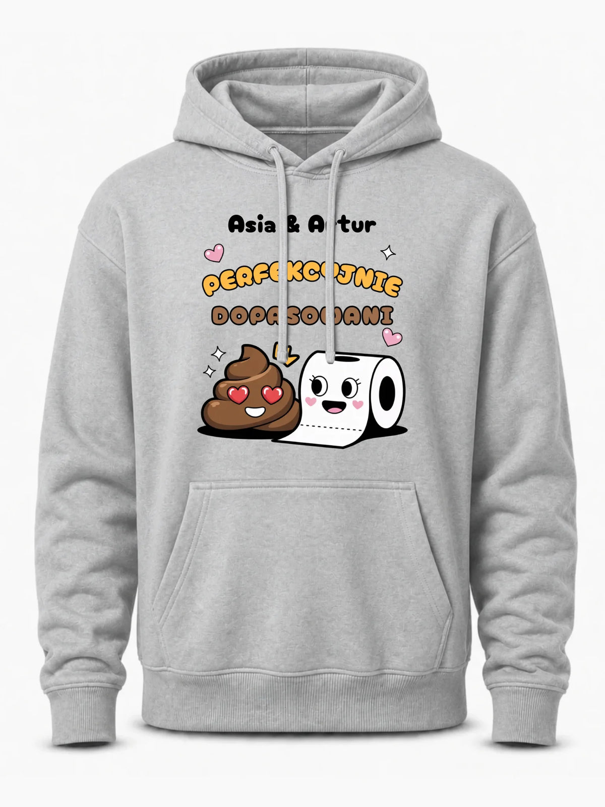 Bluza męska z kapturem - Perfekcyjnie dopasowani - personalizowana W81