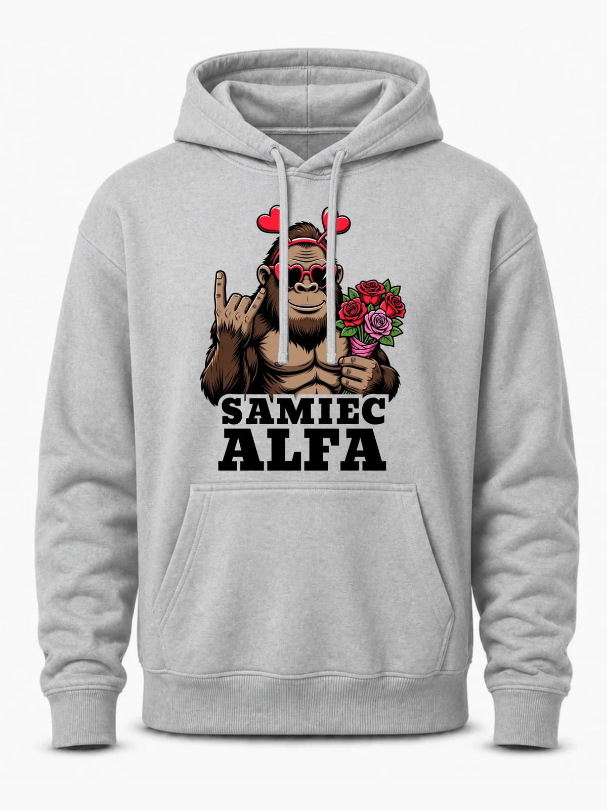 Bluza męska z kapturem - Samiec Alfa W74
