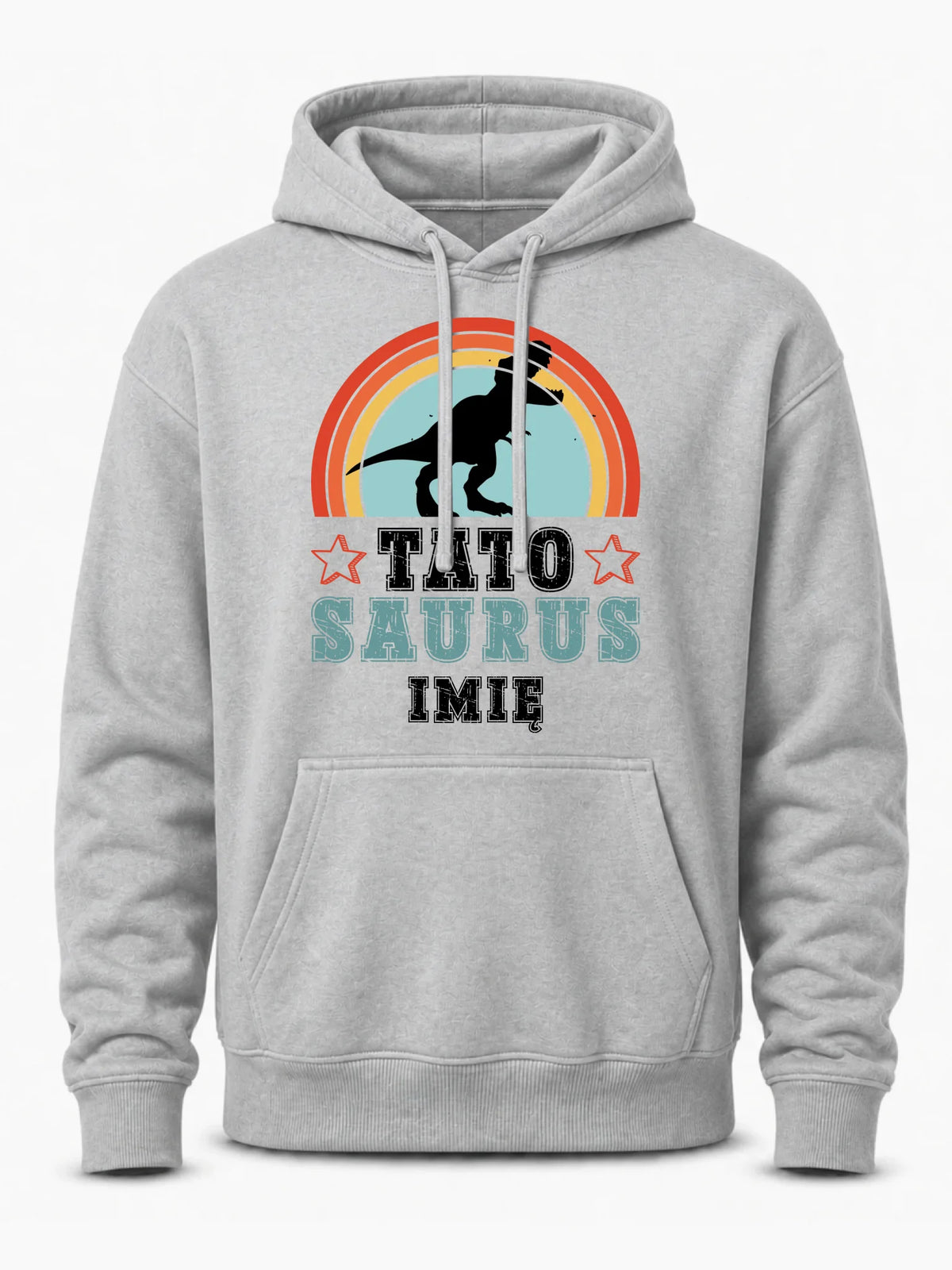 Bluza męska z kapturem dla taty - Tato Saurus - personalizowana DT03