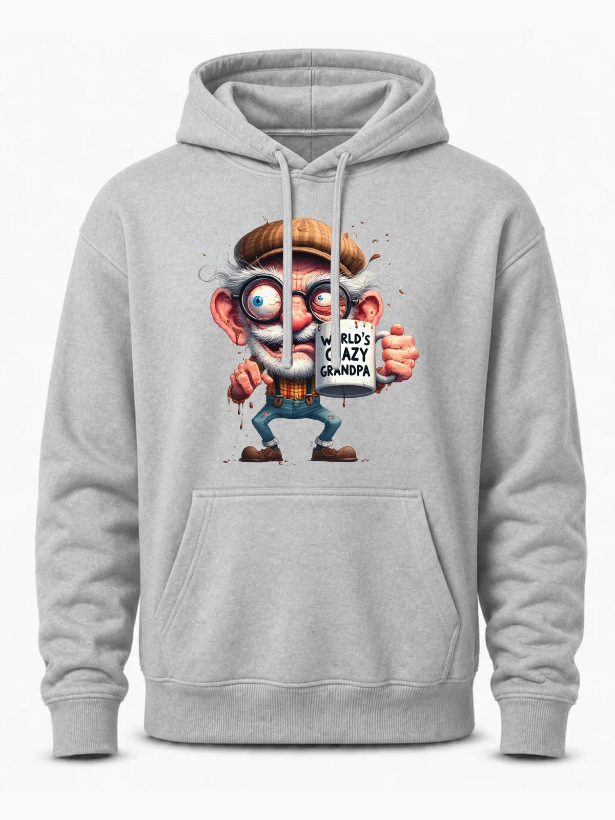 Bluza z kapturem dla dziadka - Crazy grandpa D38
