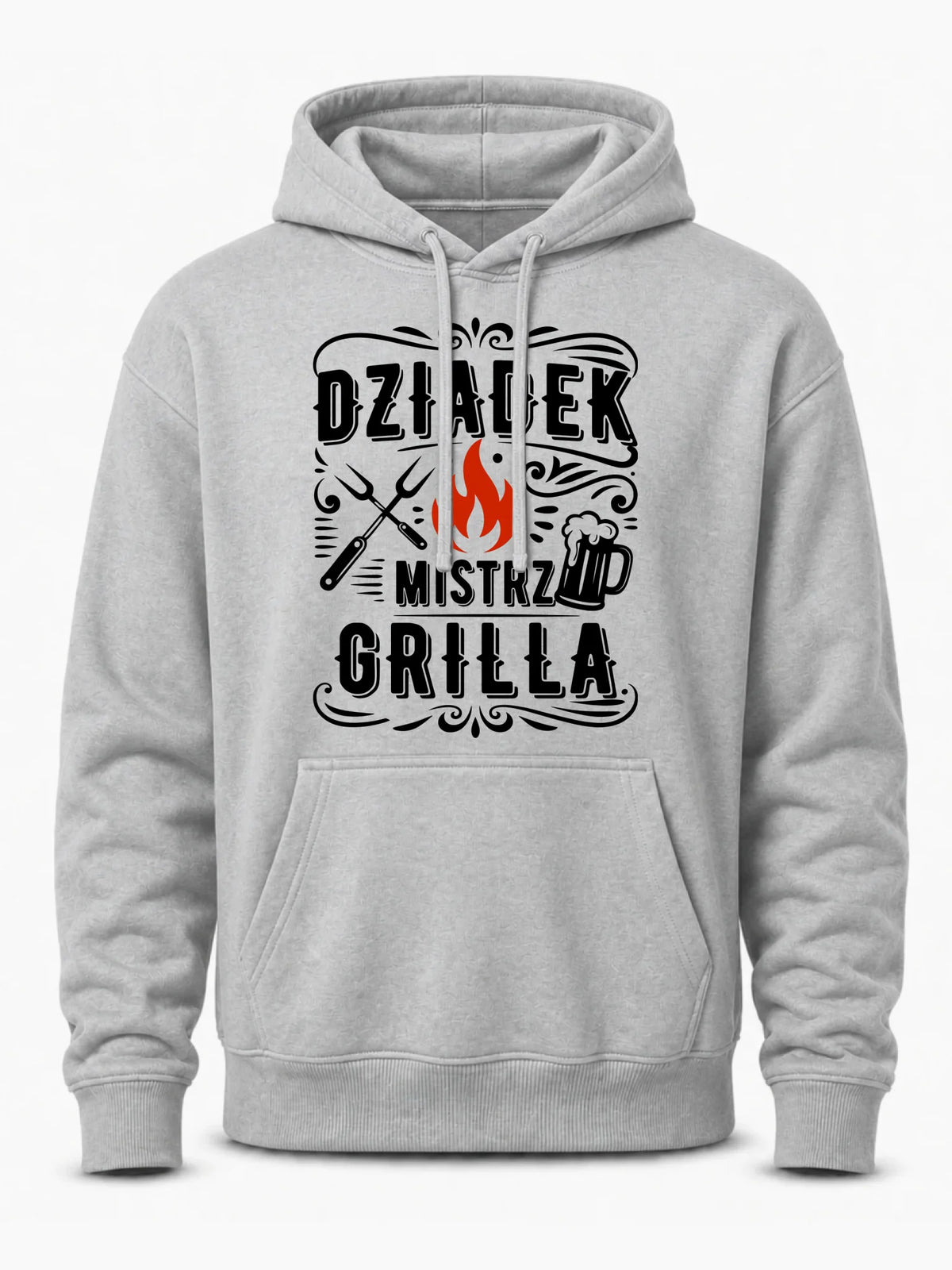 Bluza z kapturem dla dziadka - Dziadek mistrz grilla D33