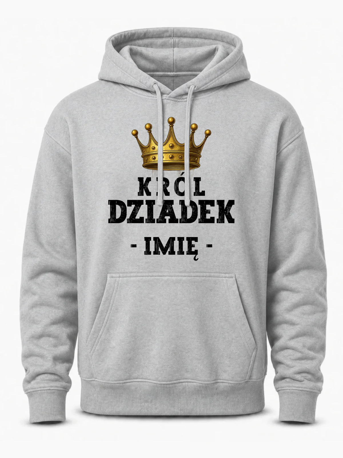 Bluza z kapturem dla dziadka - Król Dziadek - personalizowana D17