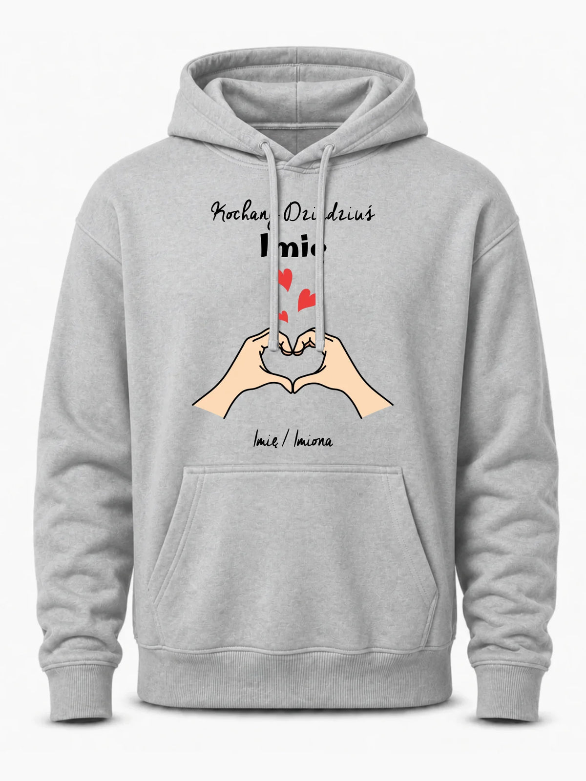 Bluza z kapturem dla dziadka - Kochany Dziadek podpis - personalizowana D13