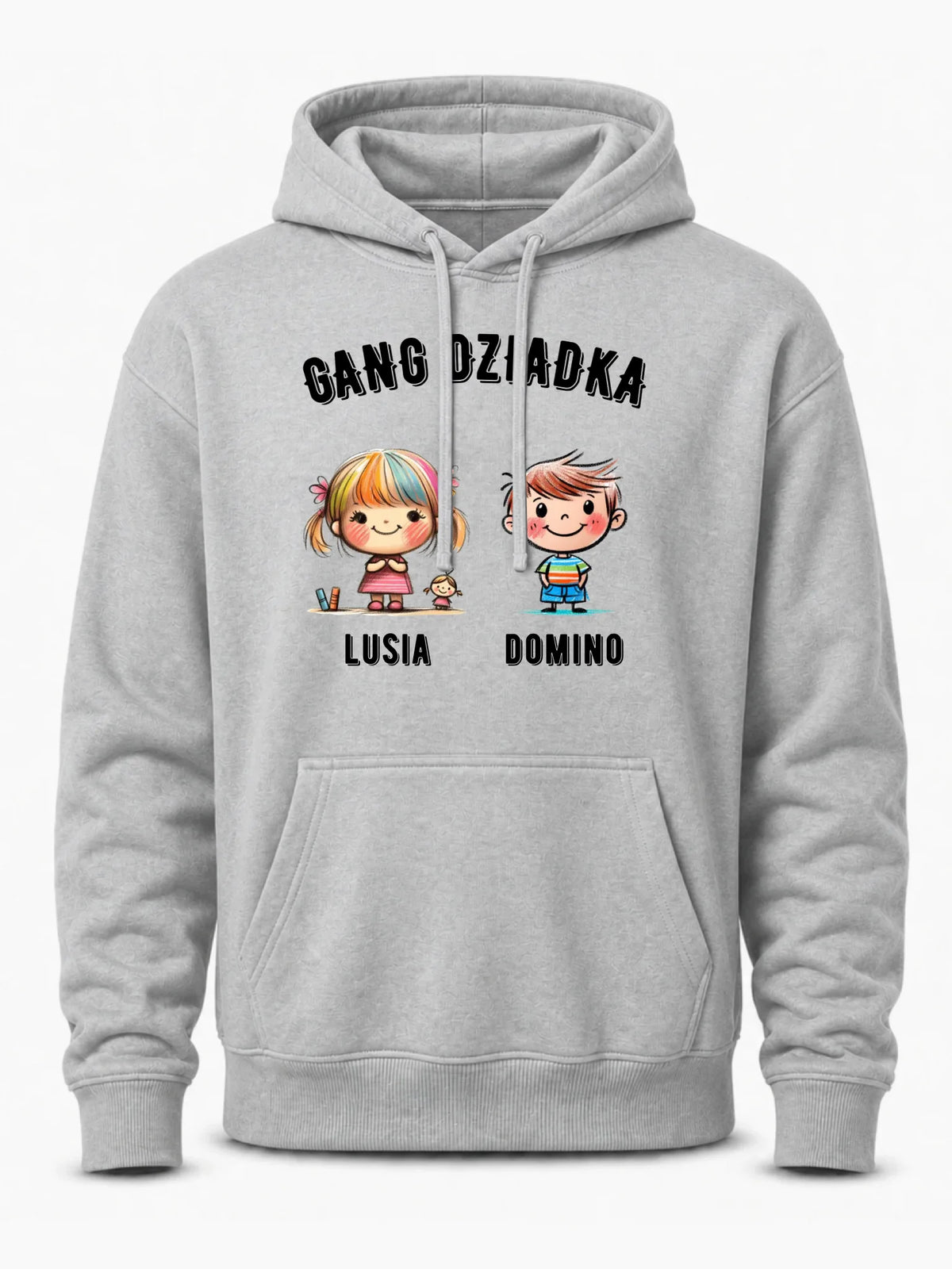 Bluza z kapturem dla dziadka - Gang Dziadka imiona wnuków 2-6 - personalizowana D18