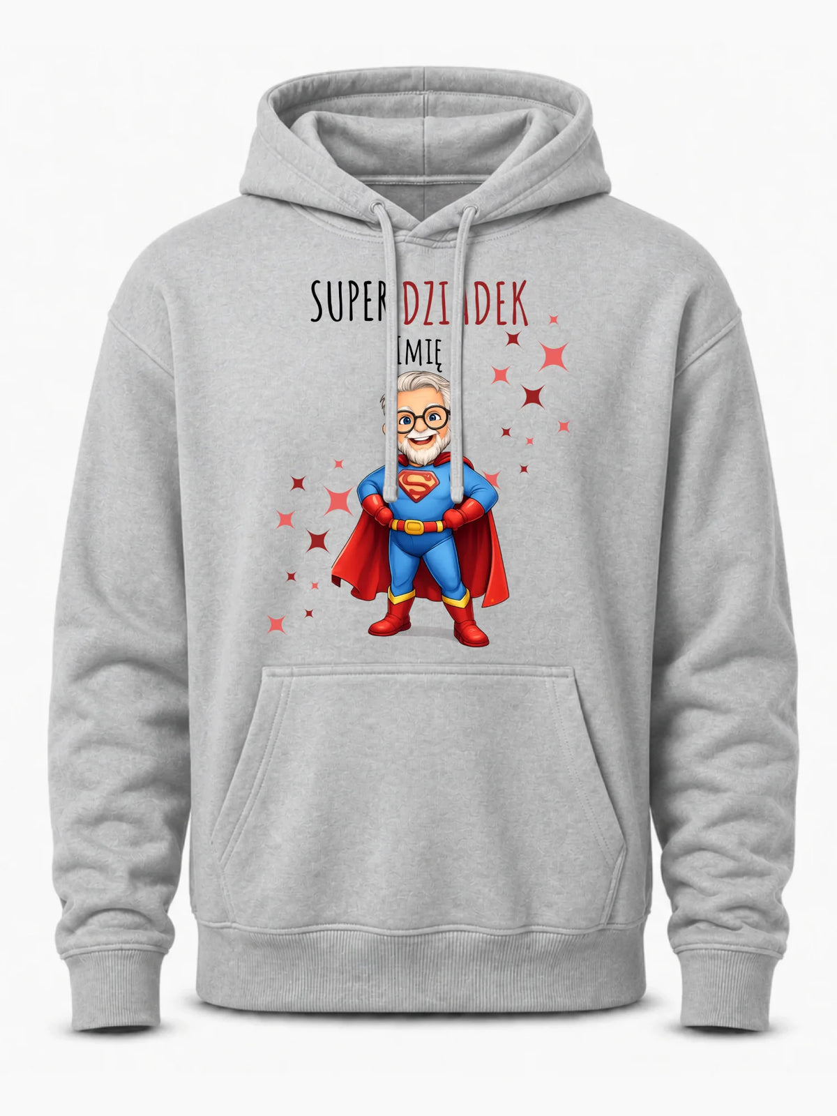 Bluza z kapturem dla dziadka - Super Dziadek - personalizowana D02
