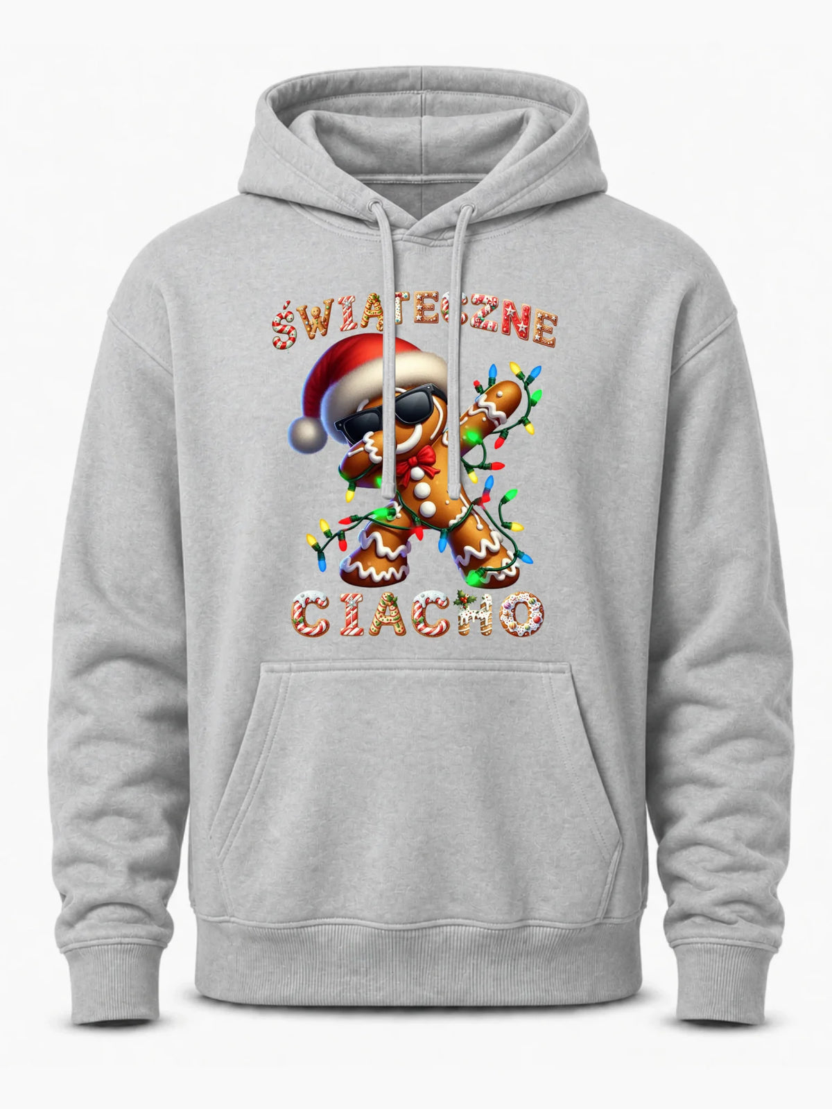 Bluza męska z kapturem świąteczna - Świąteczne Ciacho BN25
