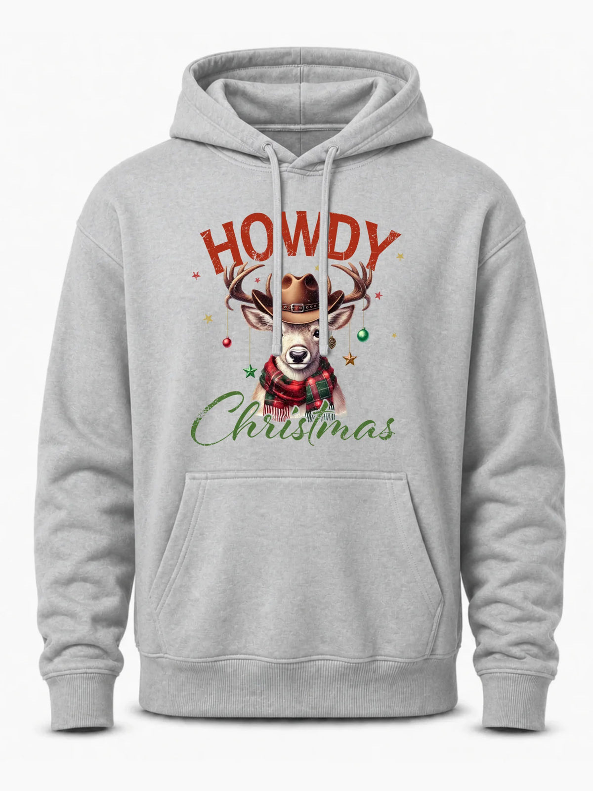 Bluza męska z kapturem świąteczna - Howdy Christmas BN54