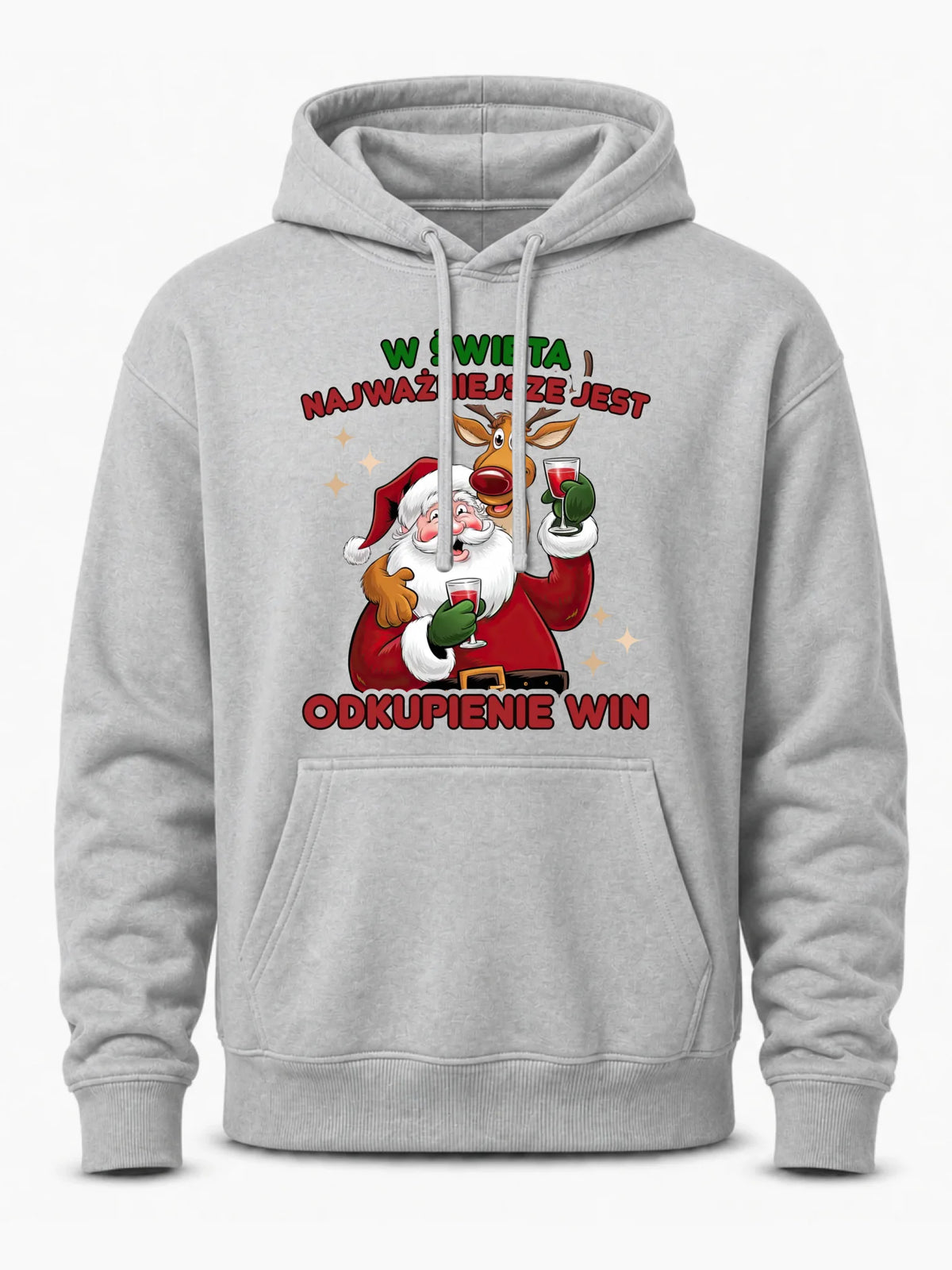 Bluza męska z kapturem świąteczna - W święta najważniejsze jest odkupienie win BN73