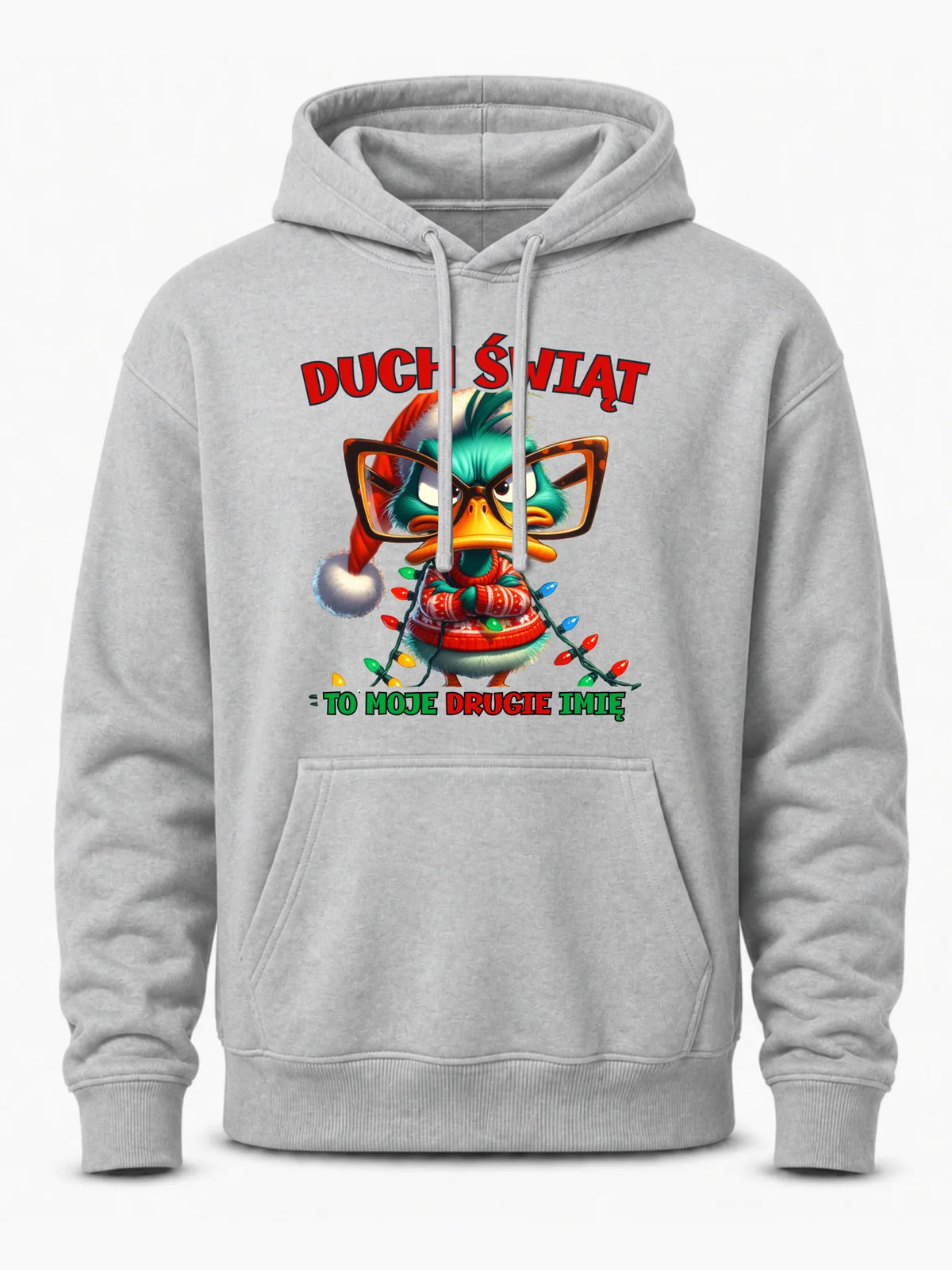 Bluza męska z kapturem świąteczna - Duch Świąt to moje drugie imię BN76